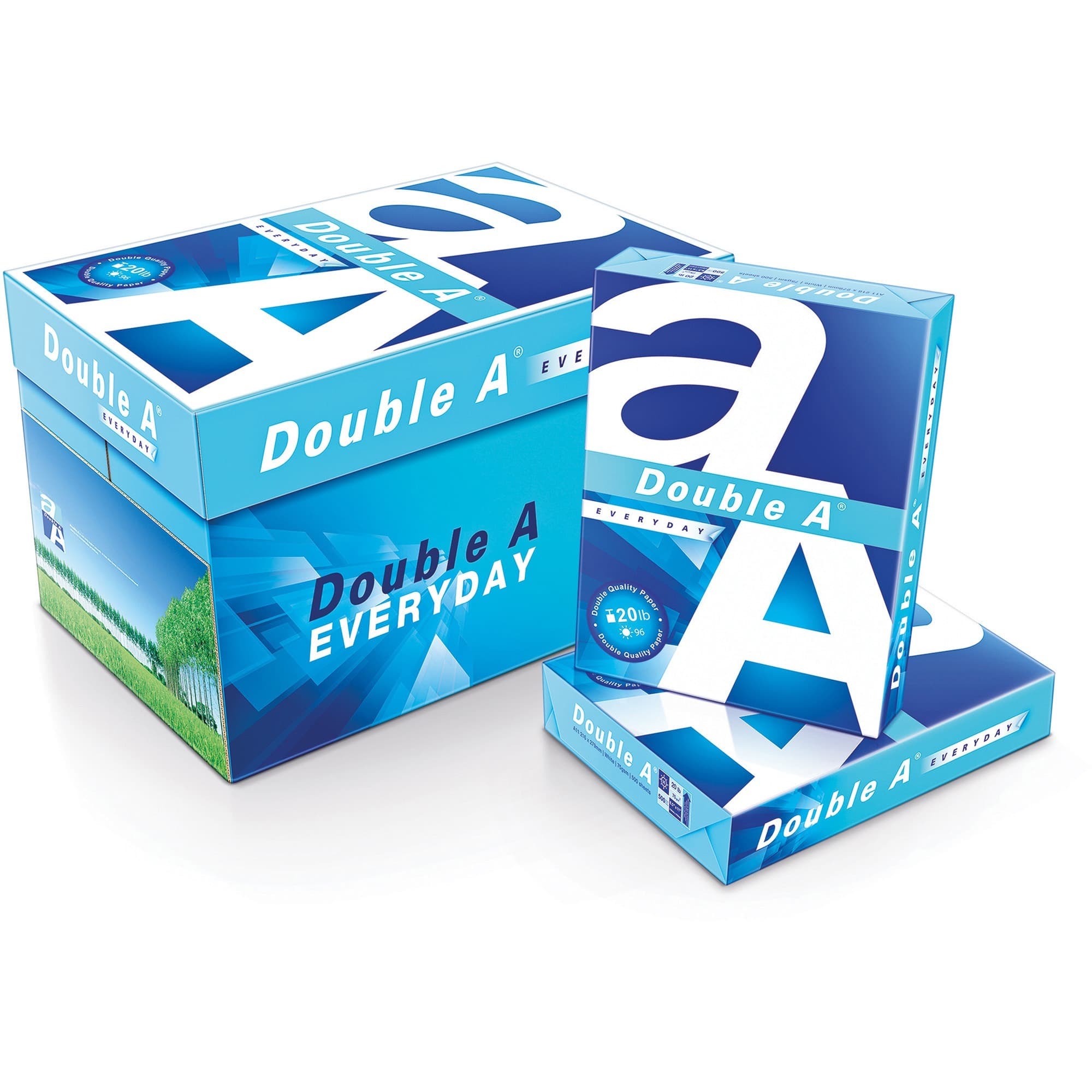 Double A Everyday Multipurpose Copy Paper - White - 5 / Carton
