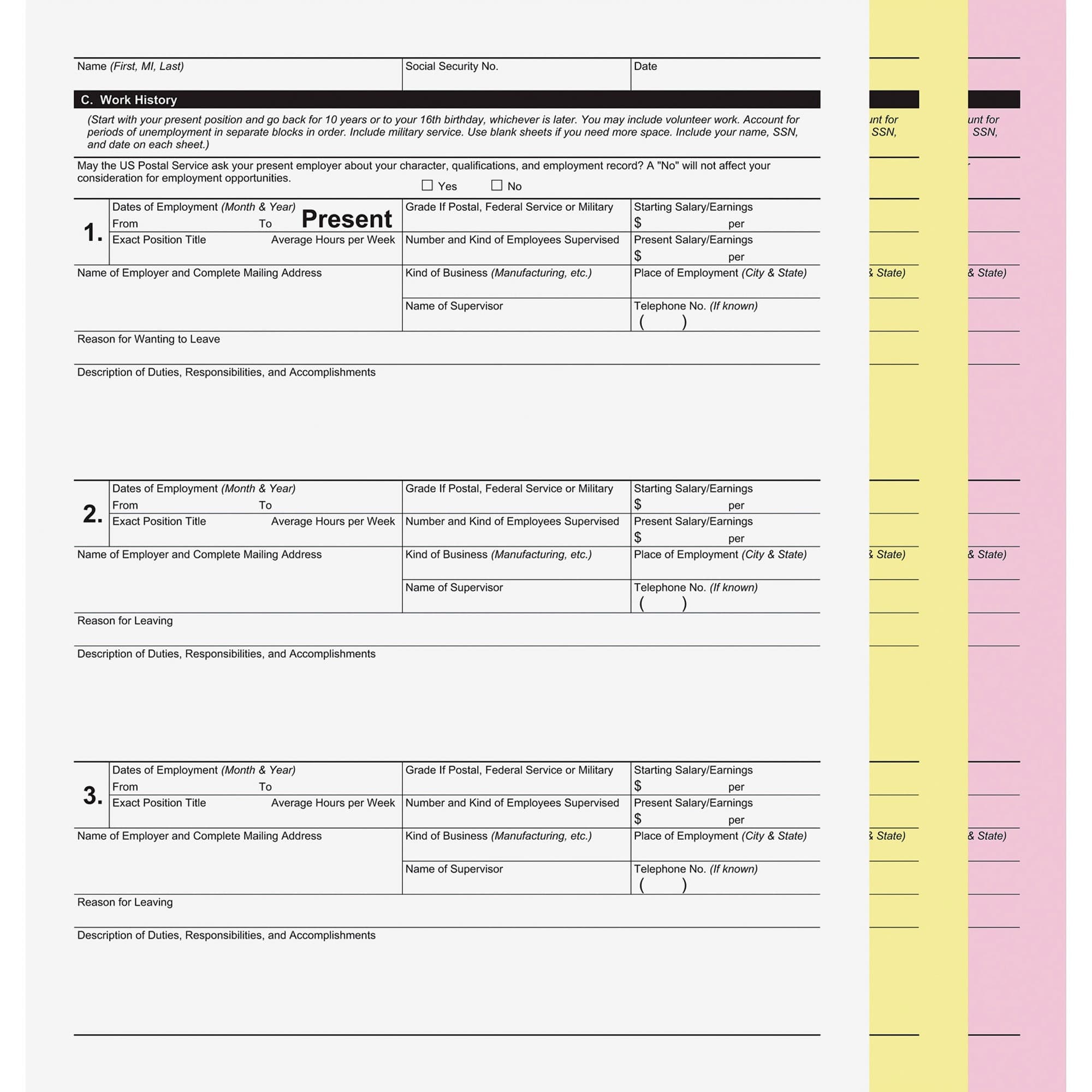 ICONEX SecurIT 3-part Digital Carbonless Form Paper - 5 / Carton