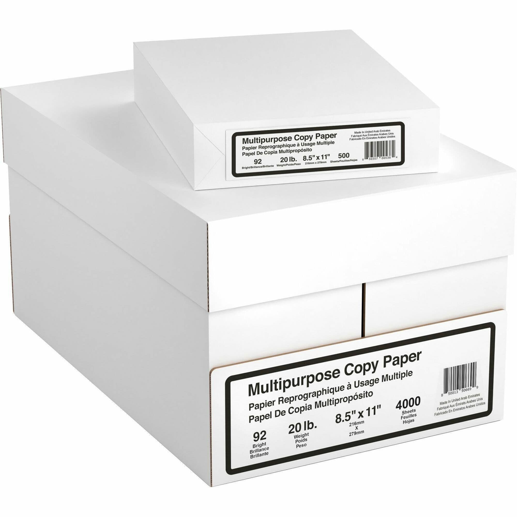 DSE 8 Ream Multipurpose Copy Paper - 4000 Sheets - 8 / Carton