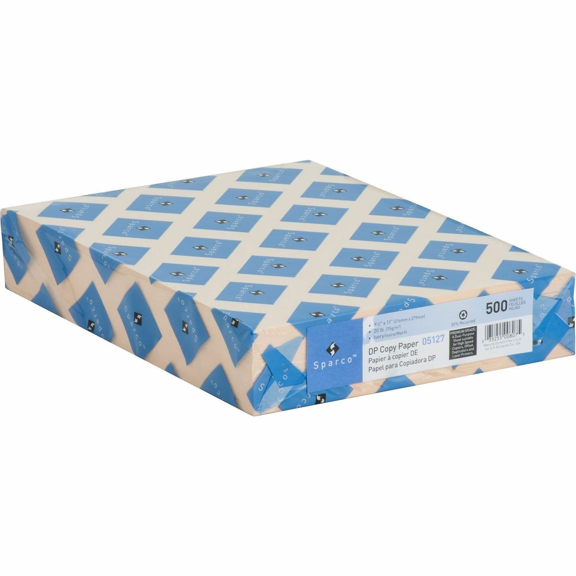 Sparco Premium Grade Pastel Color Copy Paper - 10 / Carton