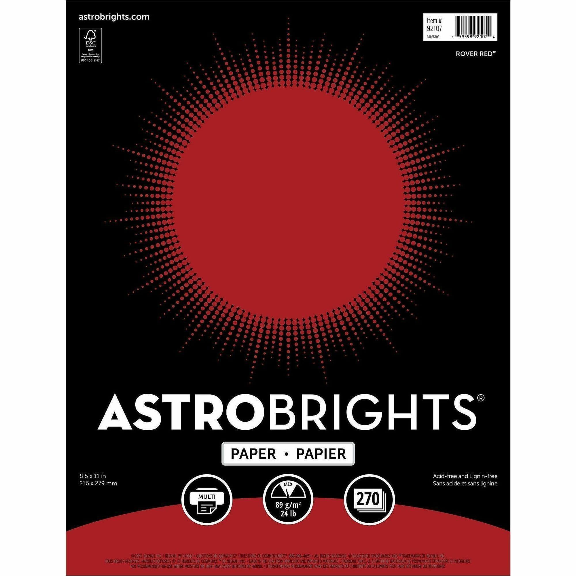 Astrobrights Colored Paper - 270 / Pack