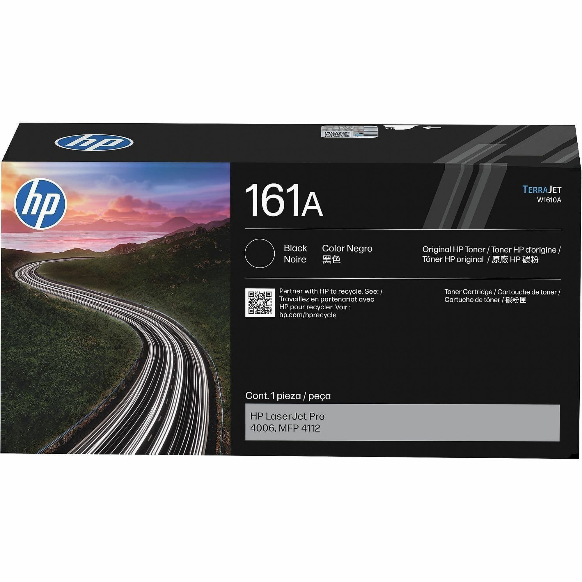 HP 161A Original Standard Yield Laser Toner Cartridge - Black - 1 Each