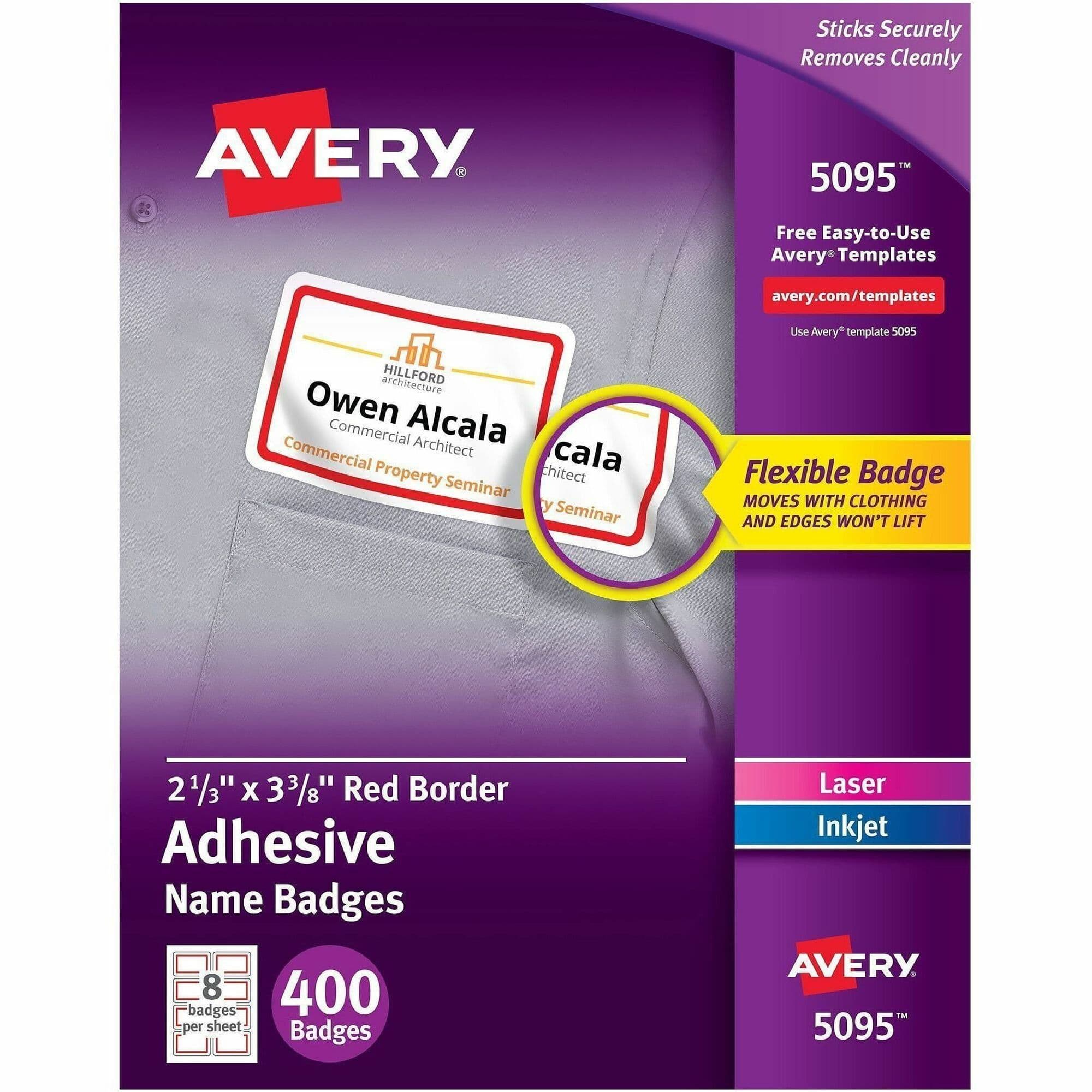 Avery® Name Badge Label - 400 / Box