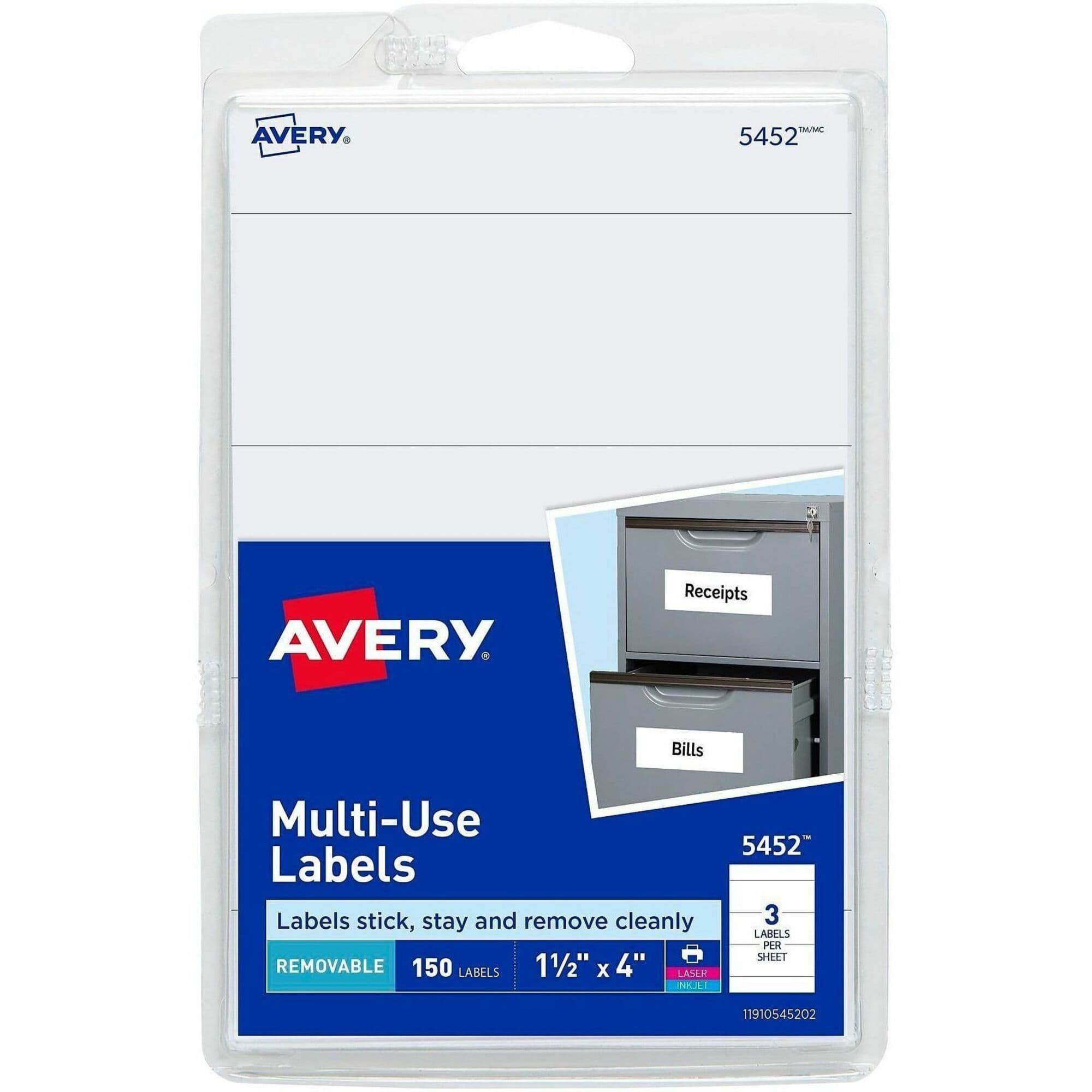 Avery® Removable ID Labels - 150 / Pack