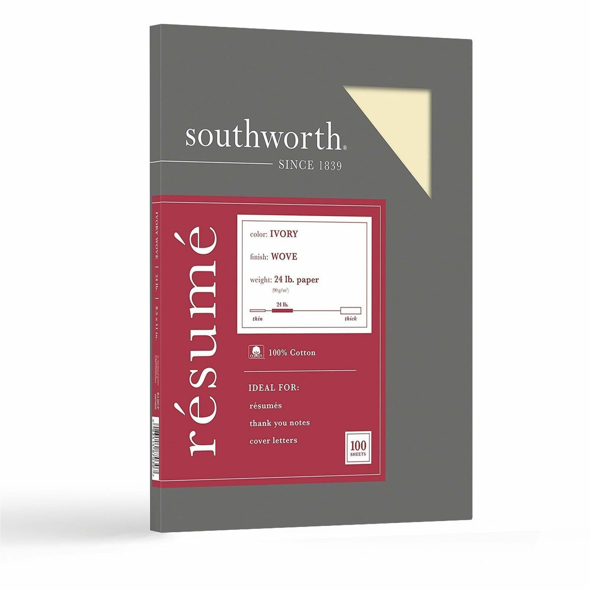 Southworth 100% Cotton Resume Paper