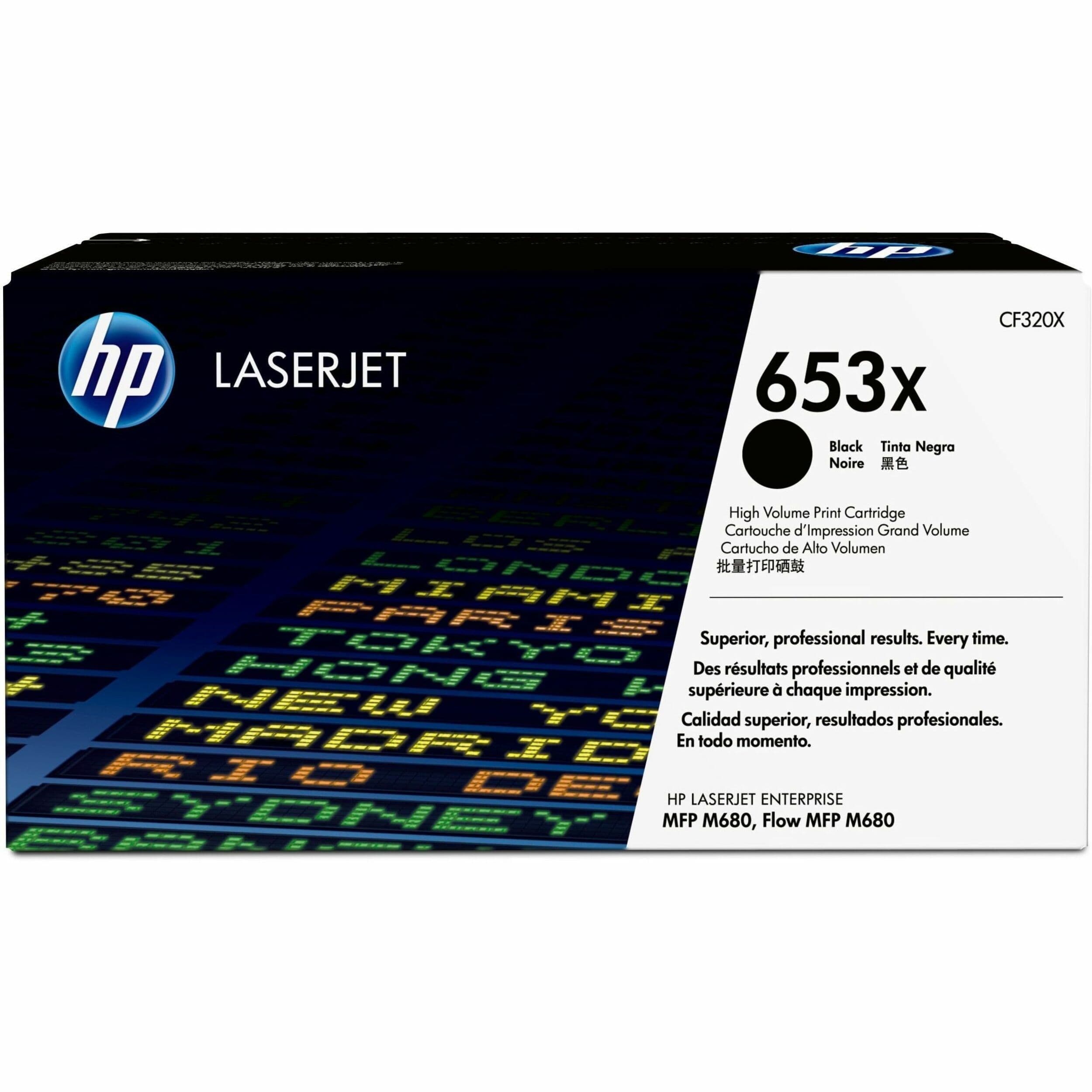 HP 653X Original High Yield Laser Toner Cartridge - Single Pack - Black - 1 Each