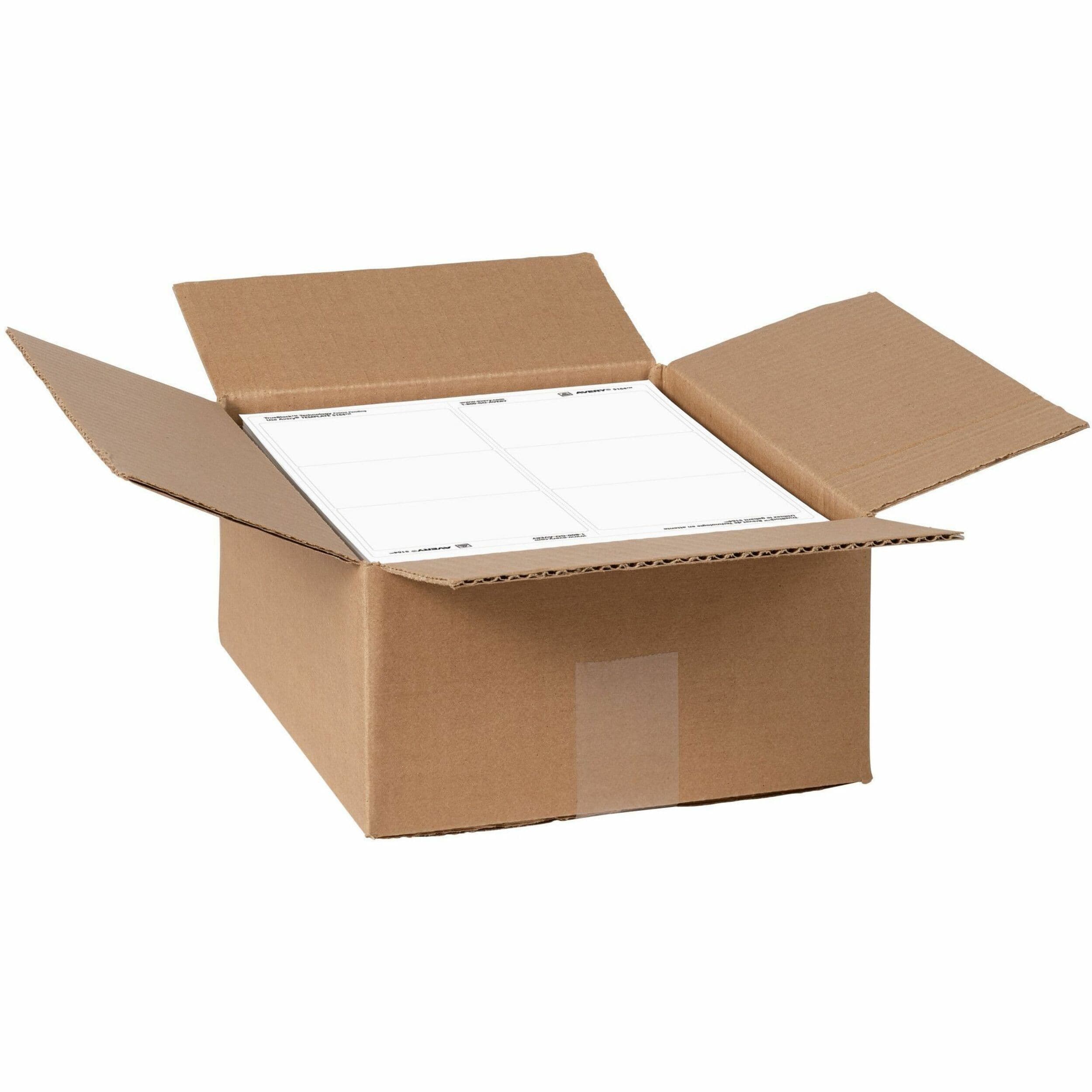 Avery® Shipping Address Labels, Full Sheet Labels, Permanent, 500 Labels (91200)