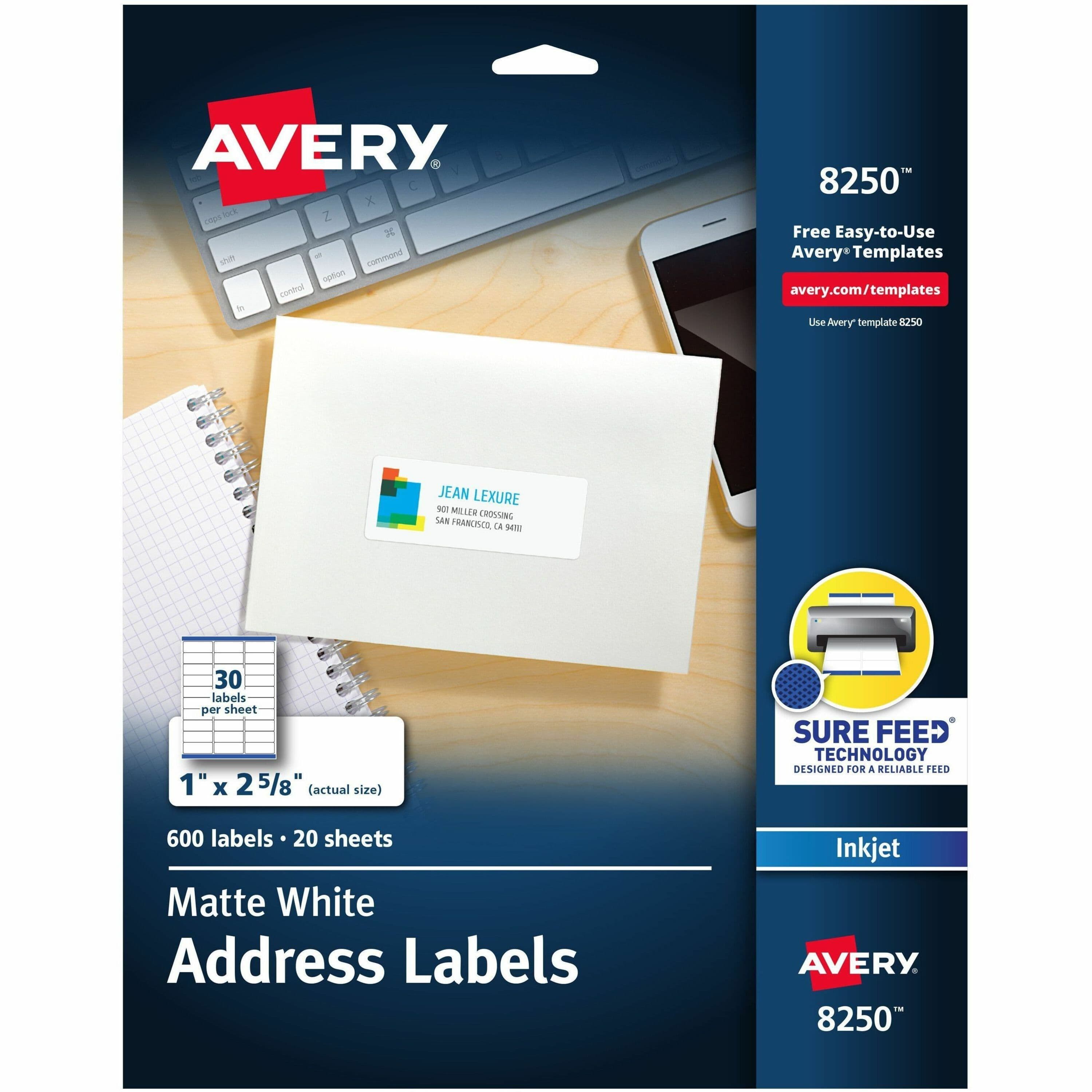 Avery® Color Printing Labels - 600 / Pack