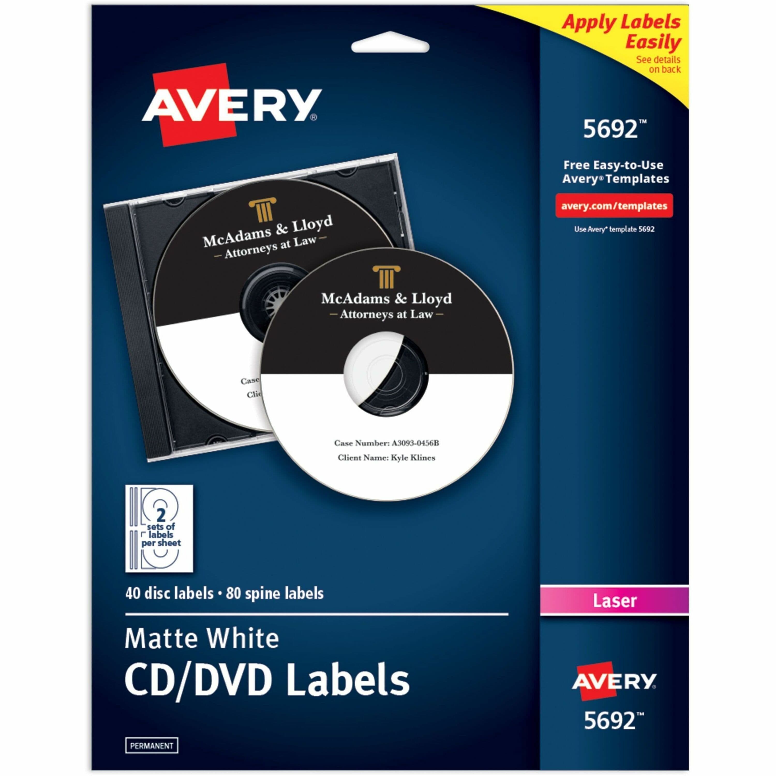Avery® Optical Disc Label - 40 / Pack