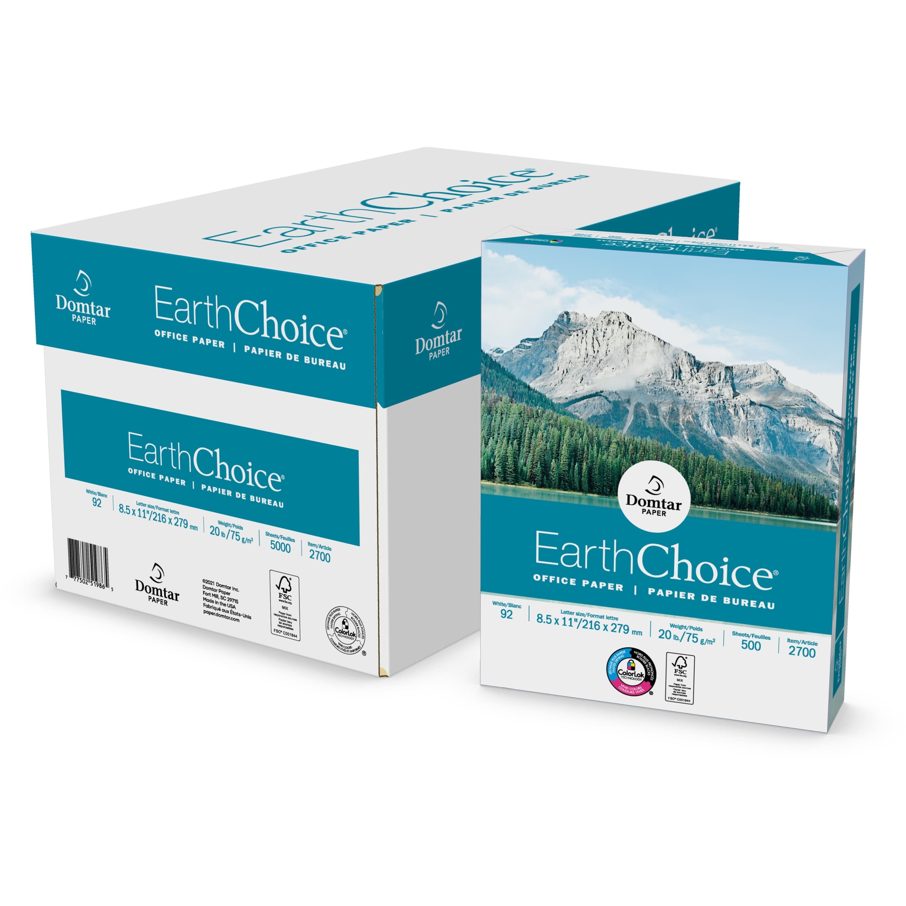 EarthChoice Office Paper - White - 10 / Carton