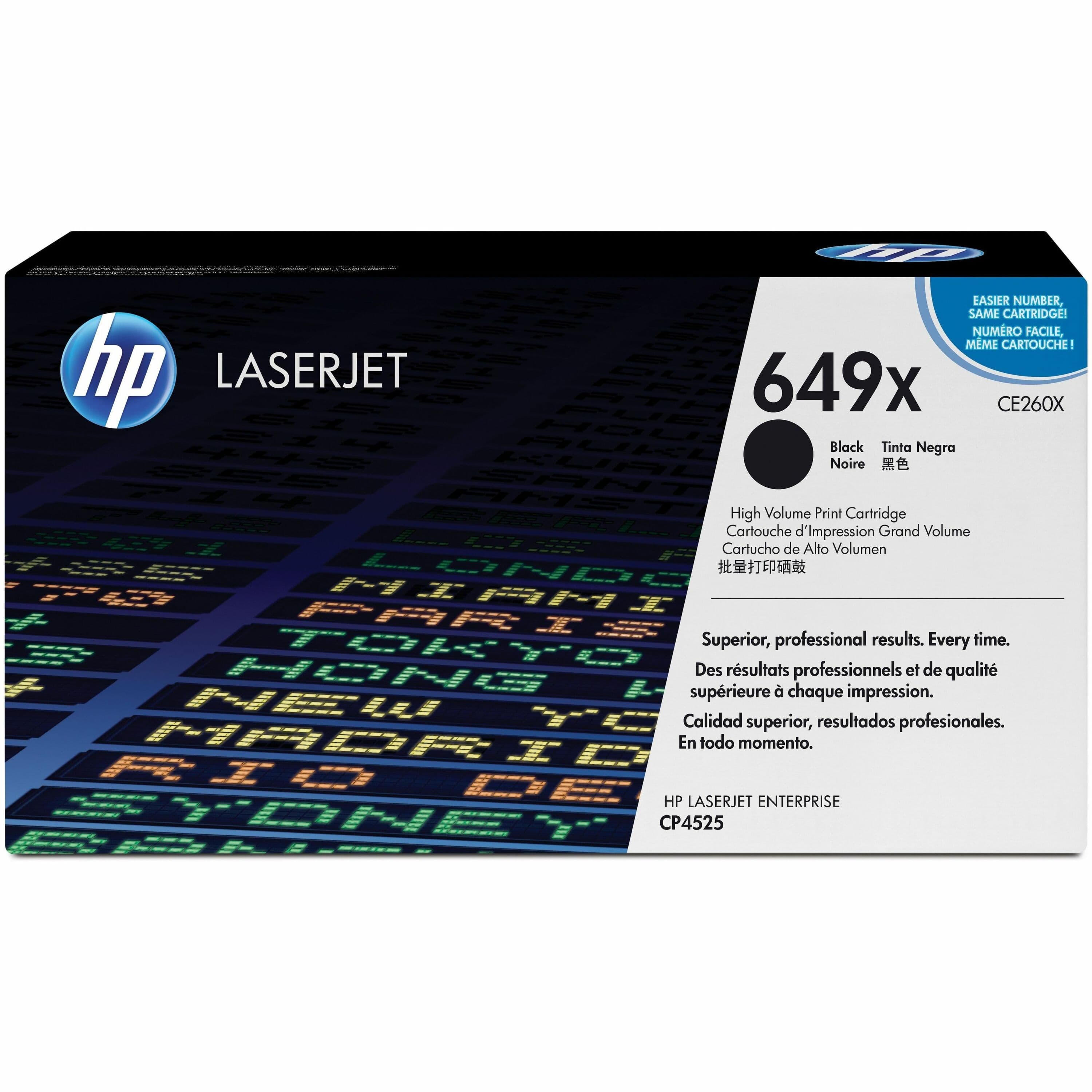 HP 649X Original Laser Toner Cartridge - Single Pack - Black - 1 Each