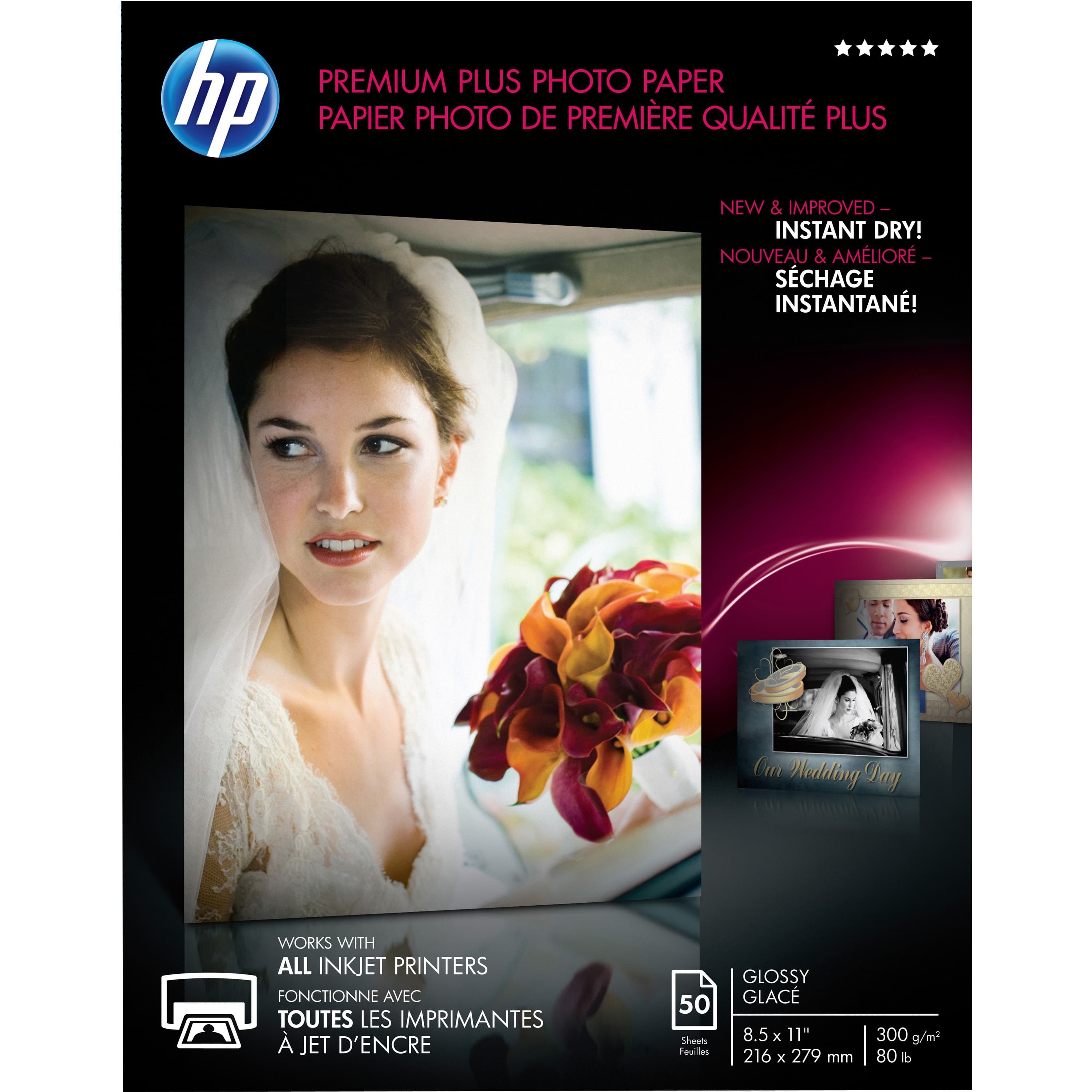 HP Premium Plus 11.5 mil Photo Paper - 50 / Pack