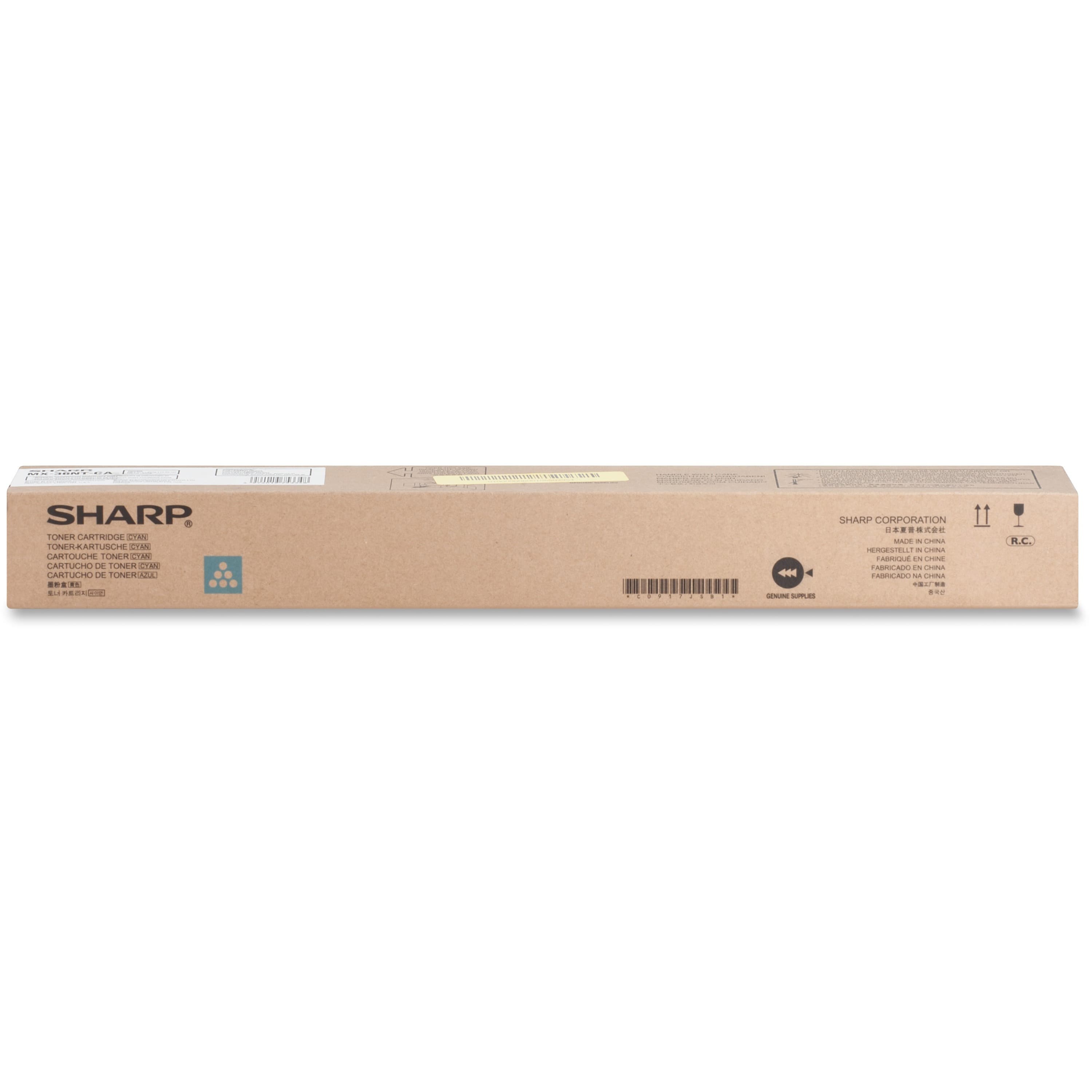 SHARP® MX36NTCA Original High Yield Laser Toner Cartridge - Cyan - 1 Each