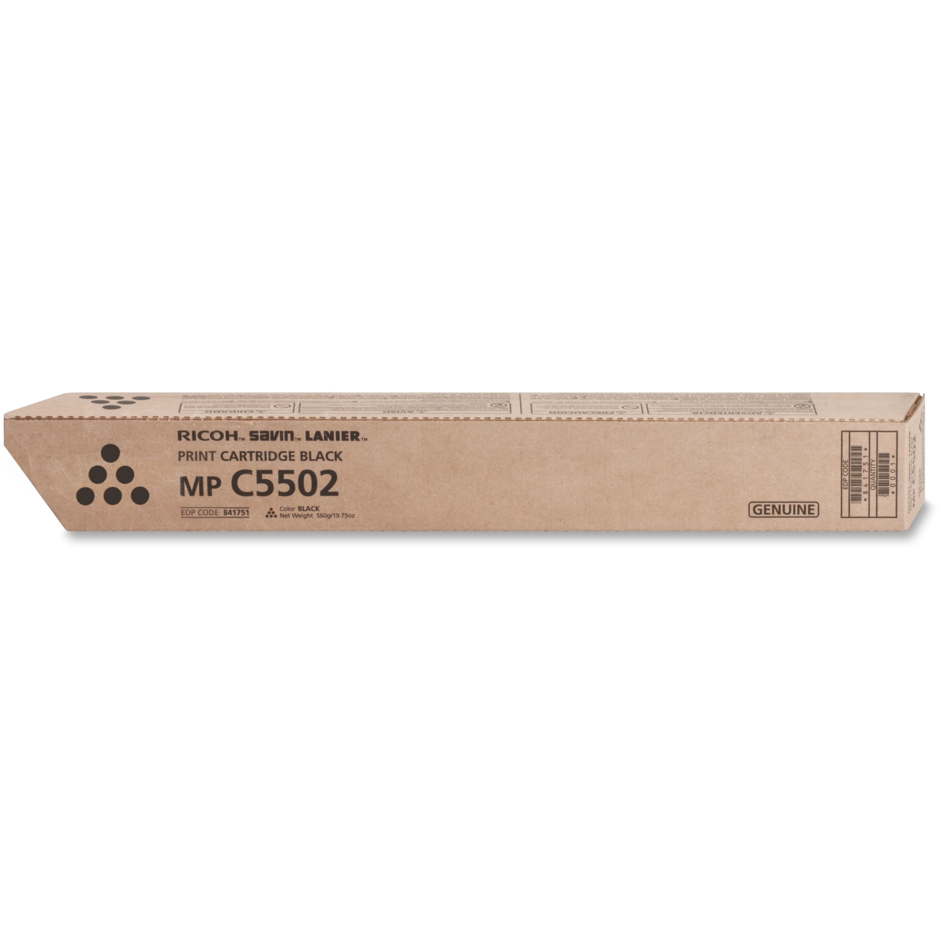 Ricoh Original Laser Toner Cartridge - Black - 1 Each