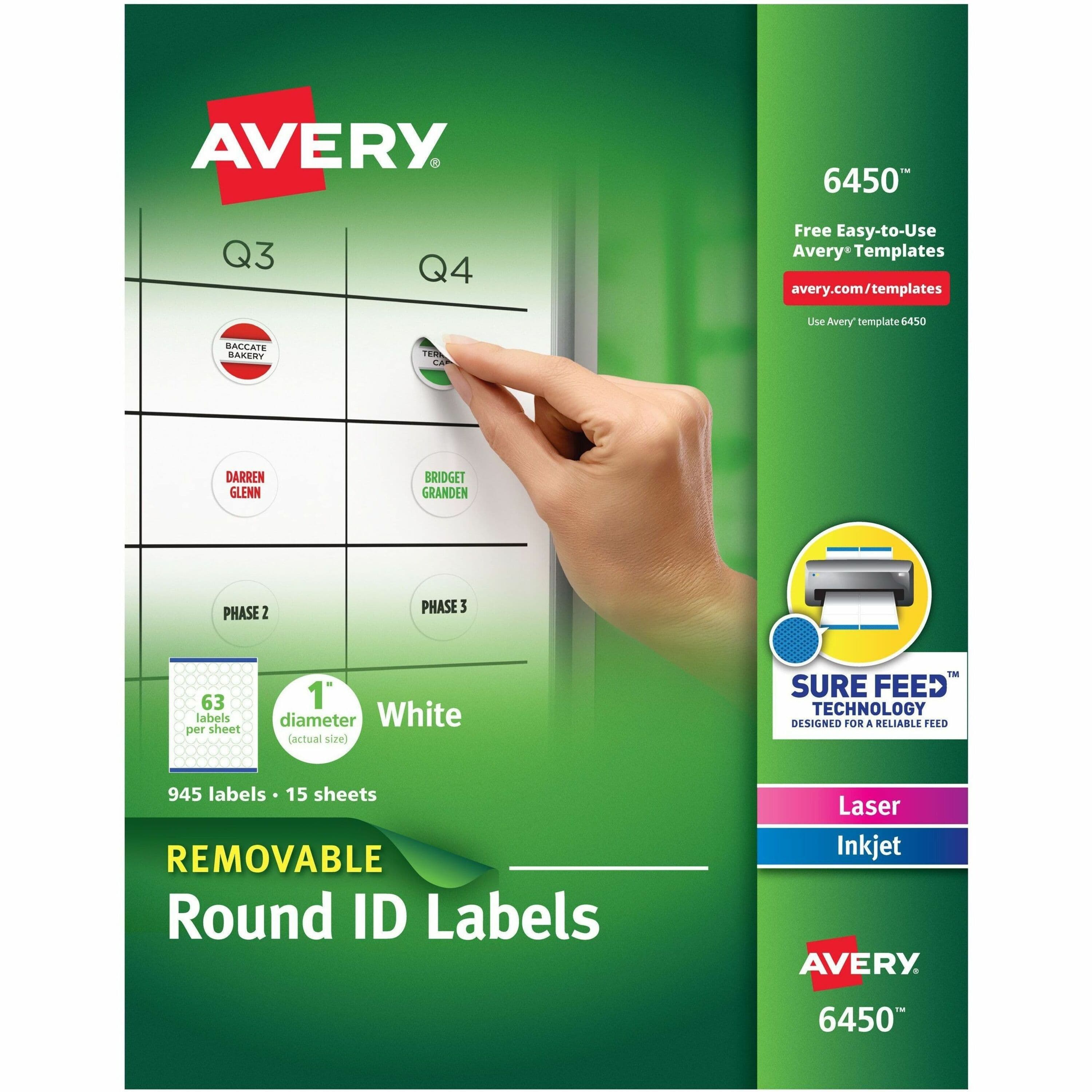 Avery® Multiuse Removable Labels - 945 / Pack