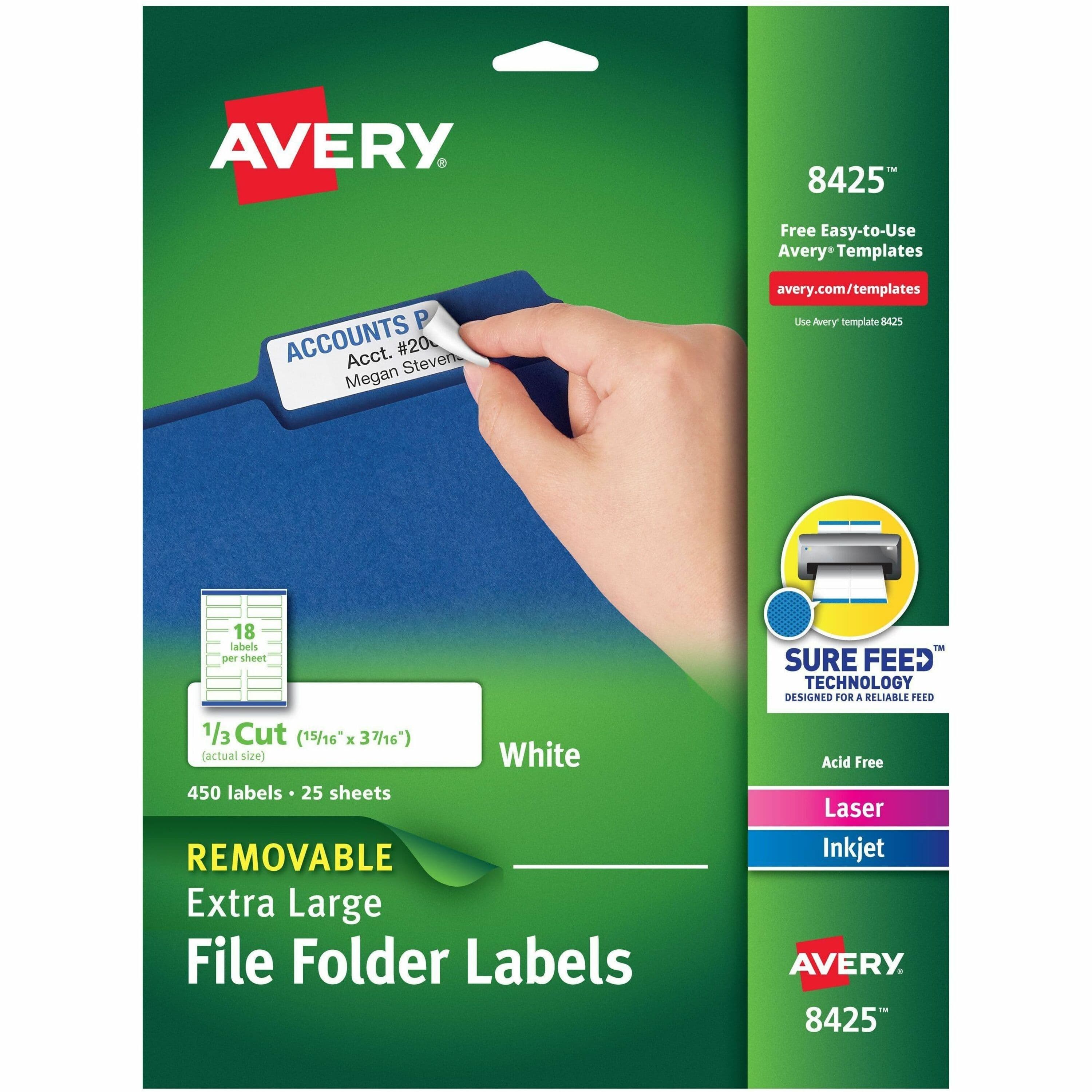 Avery® Extra-large TrueBlock Filing Labels - 450 / Pack