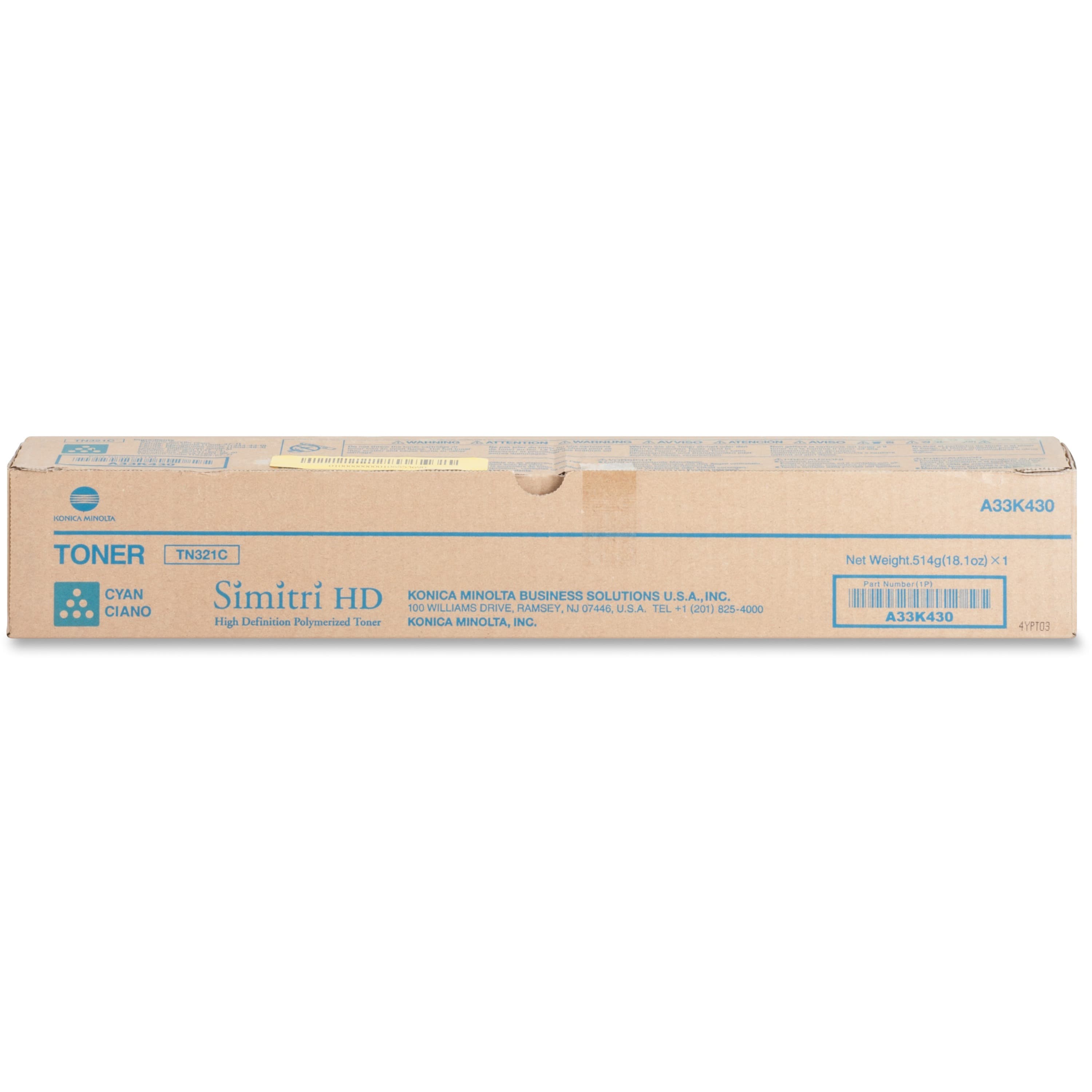 Konica Minolta Original Laser Toner Cartridge - Cyan - 1 Each