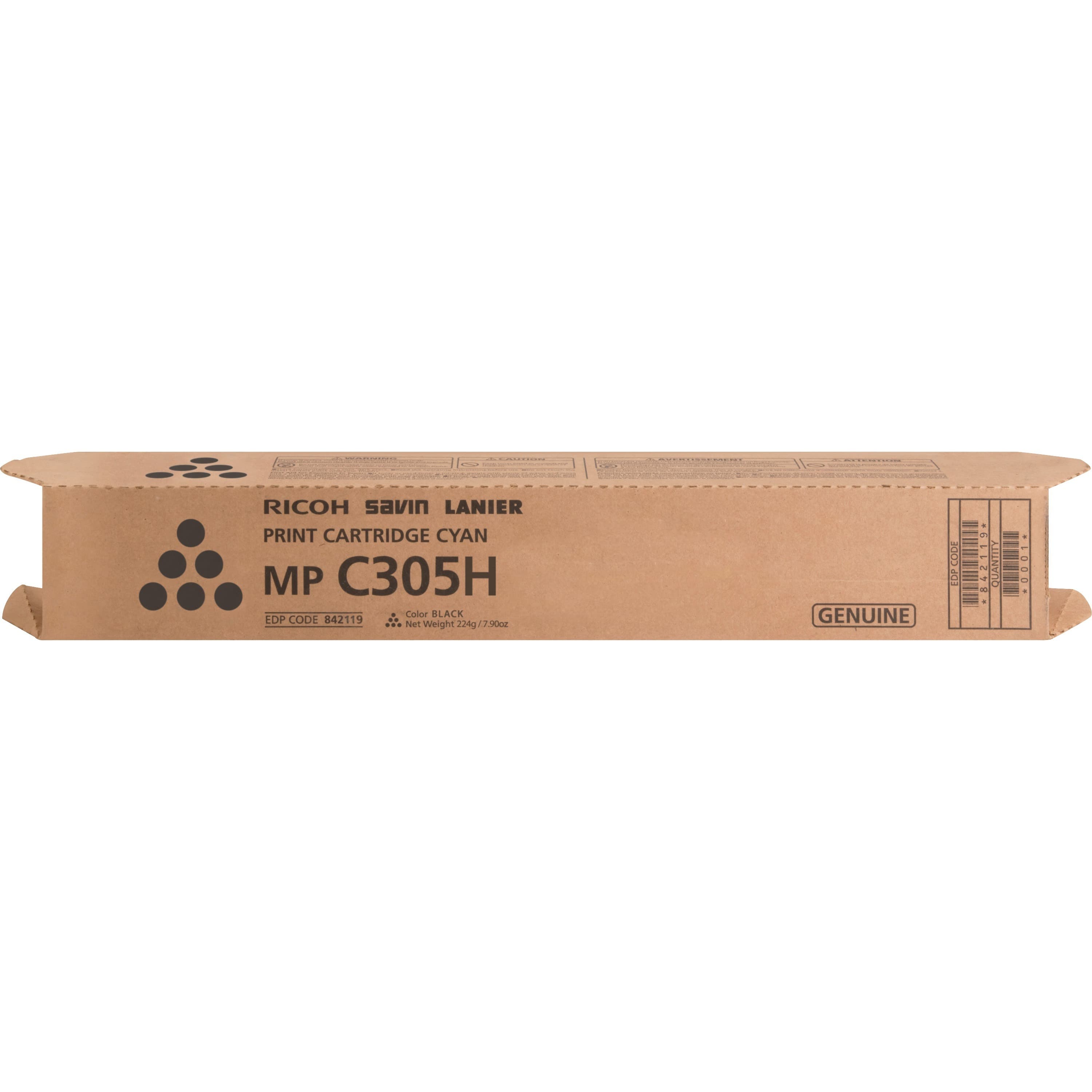 Ricoh Original Laser Toner Cartridge - Black - 1 Each