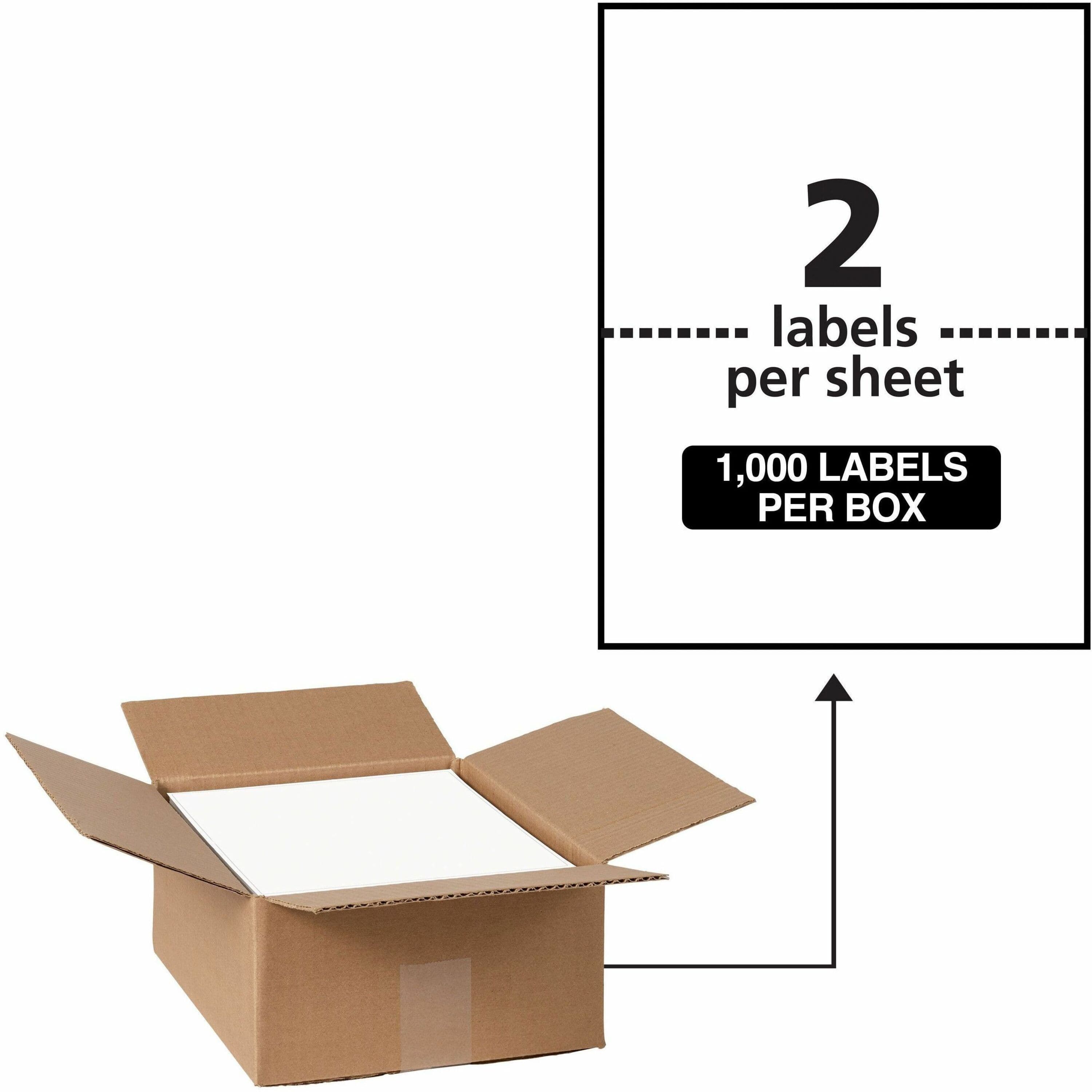 Avery® 5-1/2" x 8-1/2" Labels, Ultrahold®, 1,000 Labels (95526)