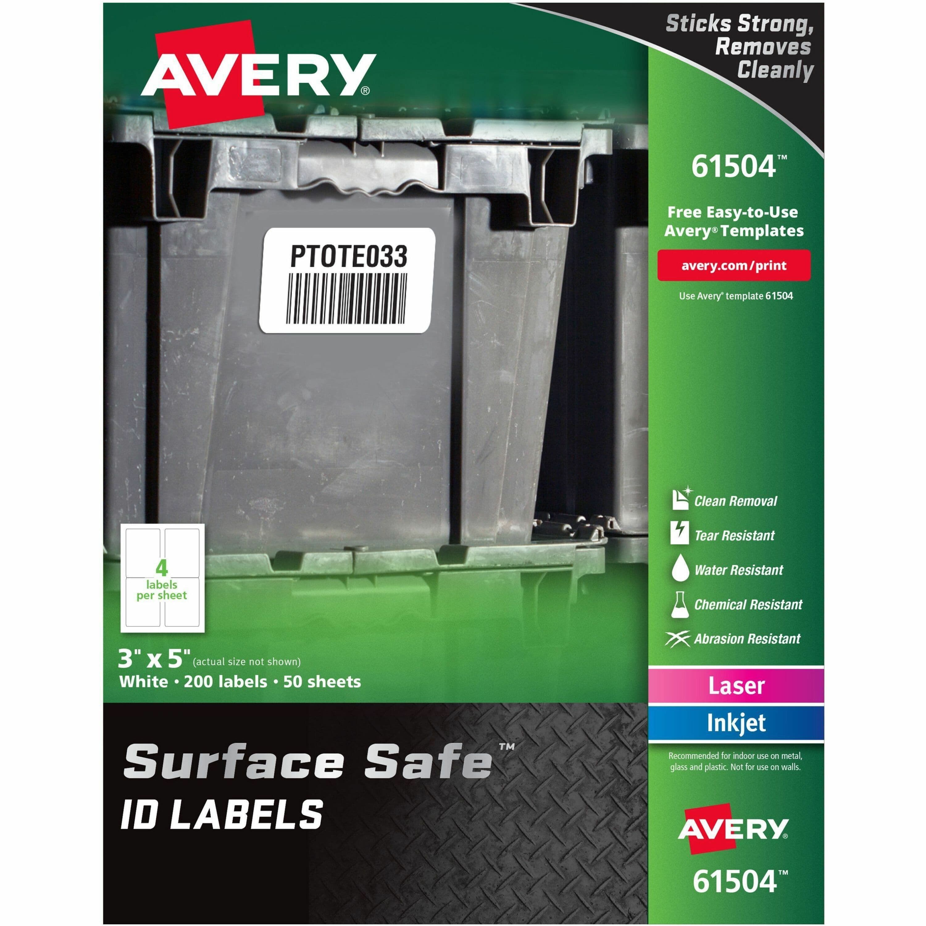 Avery® Surface Safe ID Label - 200 / Pack