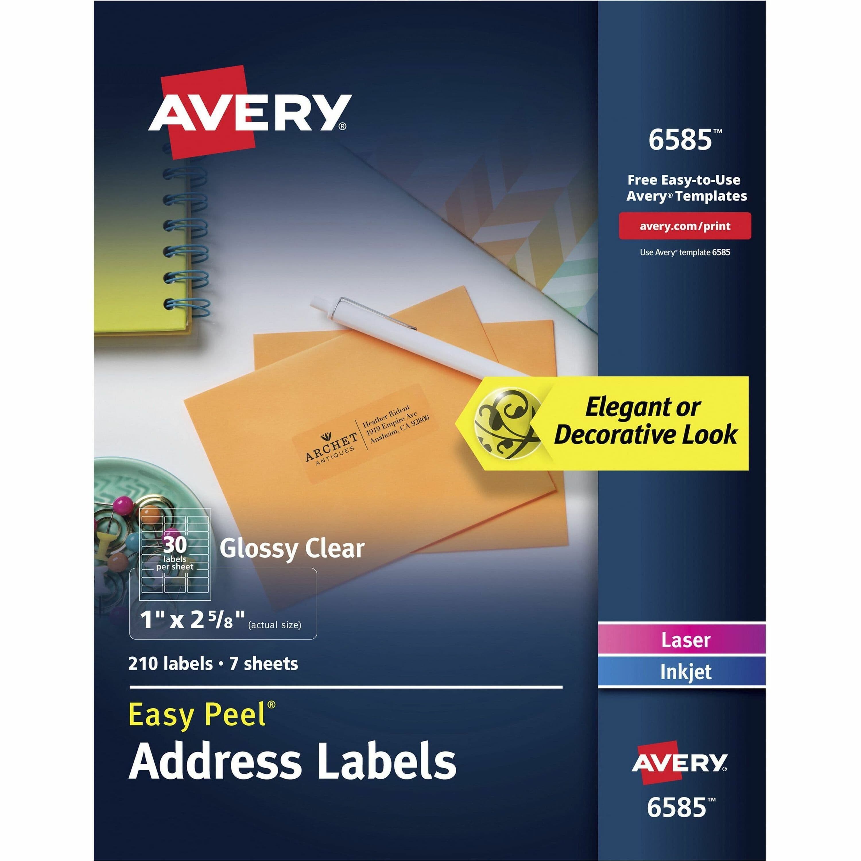 Avery® Easy Peel Address Label - 5 / Carton