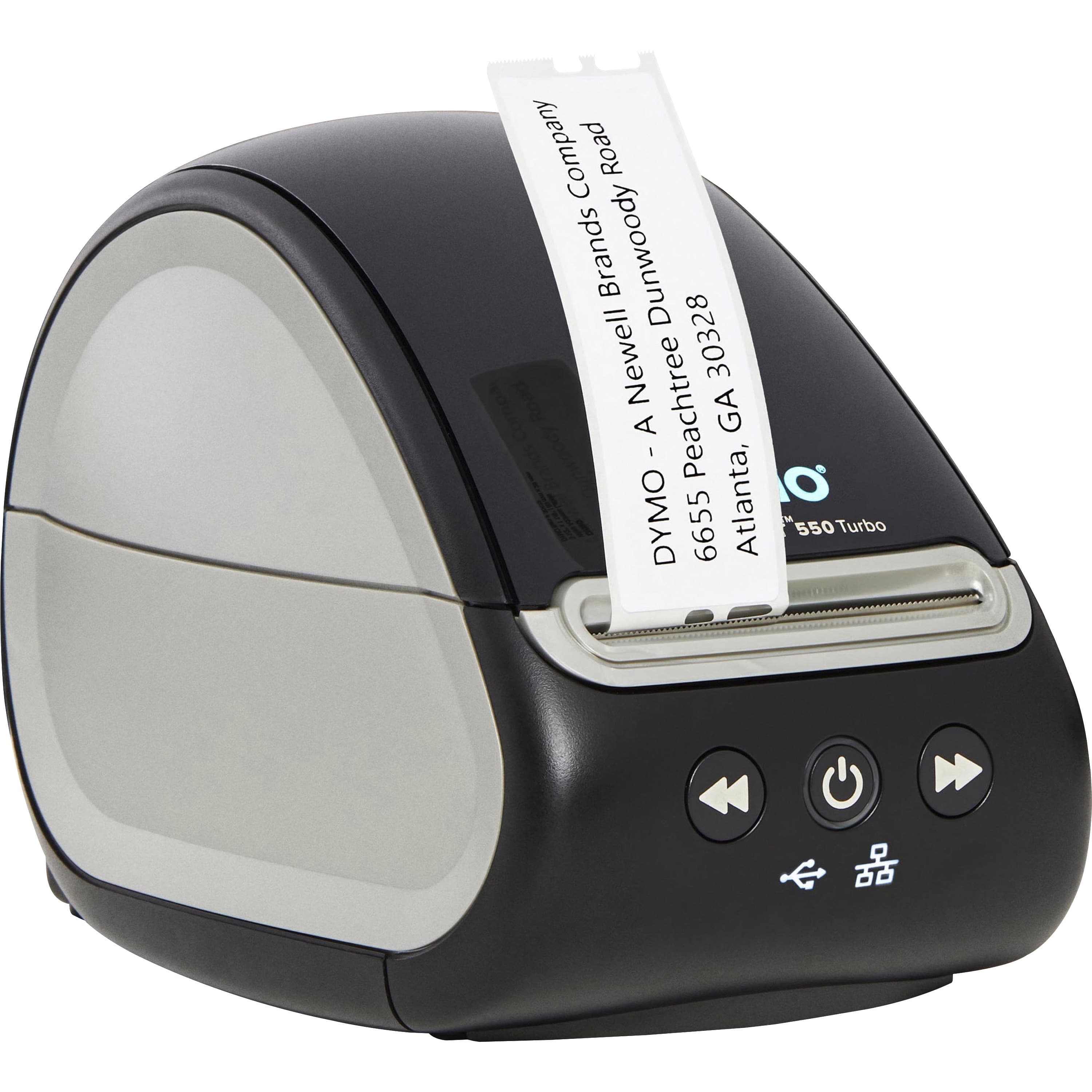 Dymo LabelWriter 550 Direct Thermal Printer - Monochrome - Label Print - Ethernet - USB - USB Host - Black