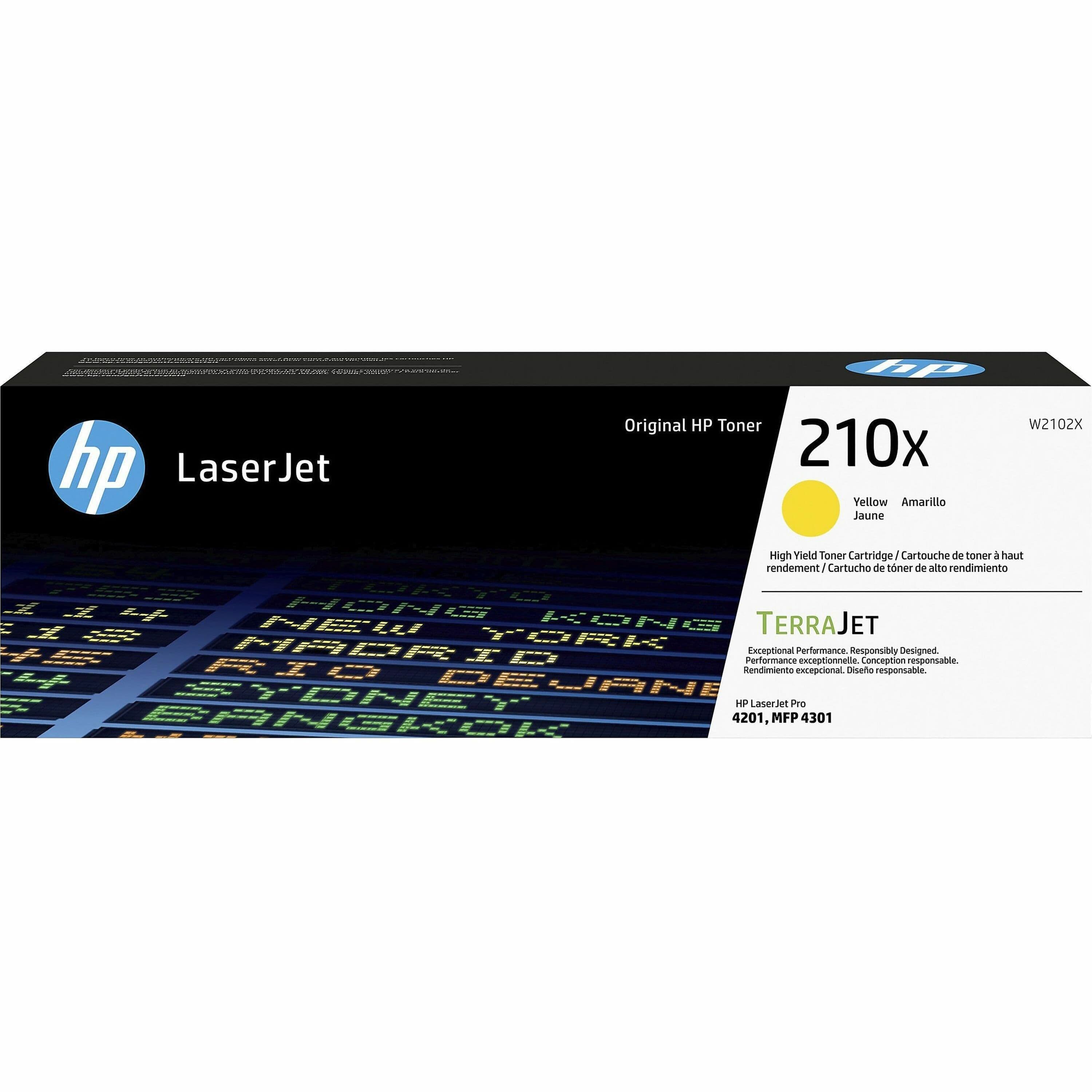 HP 210X Original High Yield Laser Toner Cartridge - Yellow - 1 Each