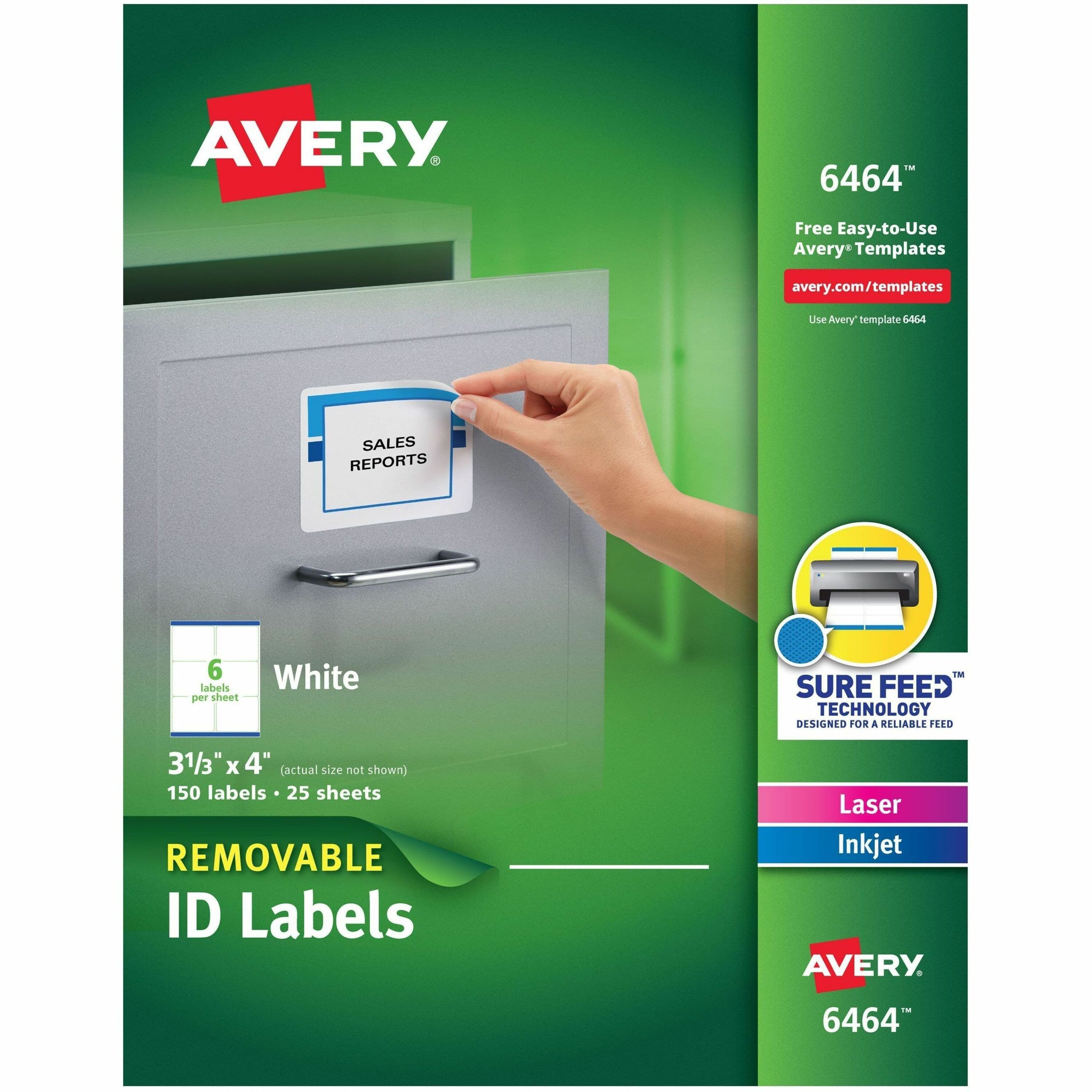 Avery® Removable I.D. Labels - 150 / Pack