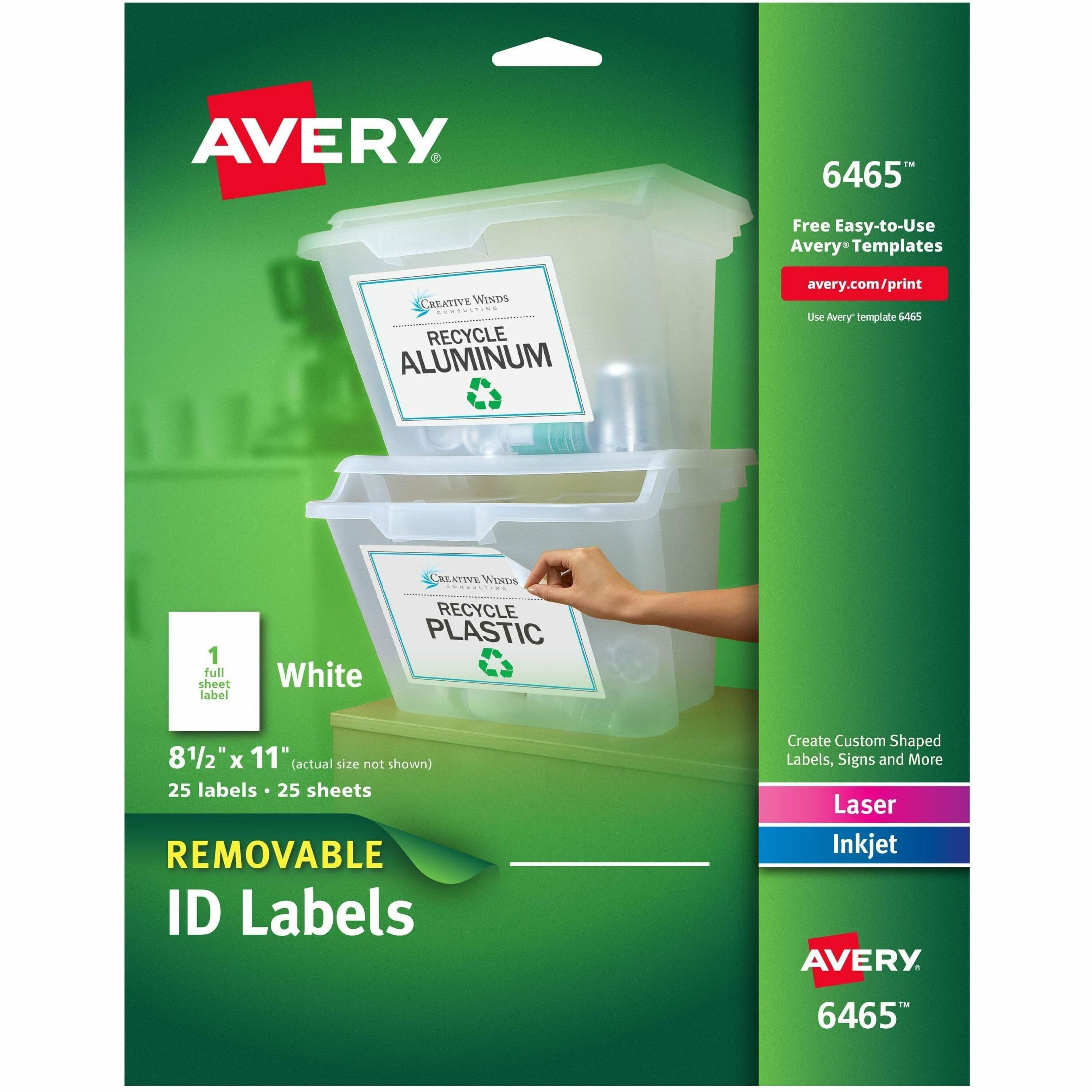 Avery® ID Label - 25 / Pack