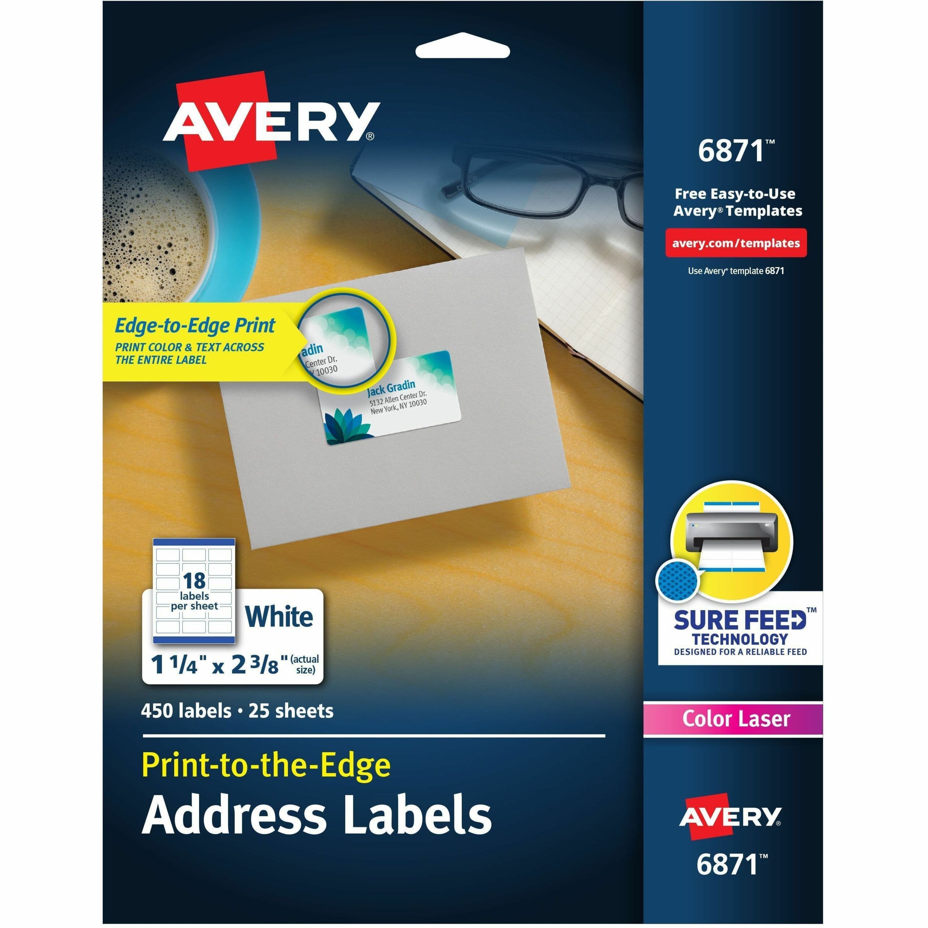 Avery® Print-to-the-Edge Shipping Labels - 450 / Pack