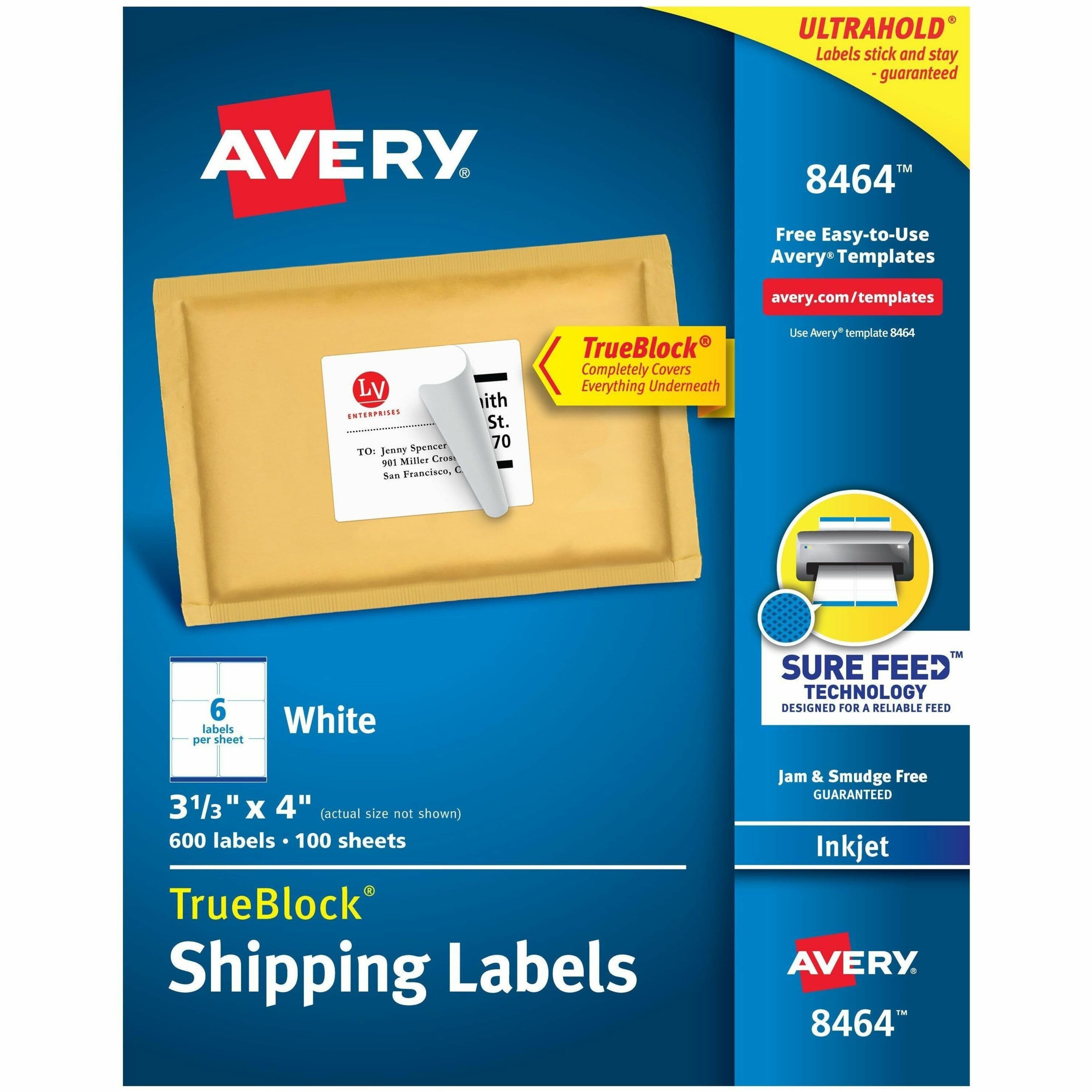 Avery® TrueBlock Shipping Labels - 600 / Box