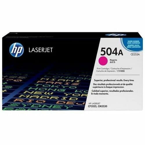 HP 504A Original Laser Toner Cartridge - Single Pack - Magenta - 1 Each
