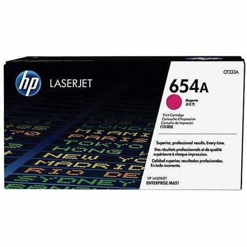 HP 654A Original Laser Toner Cartridge - Single Pack - Magenta - 1 Each