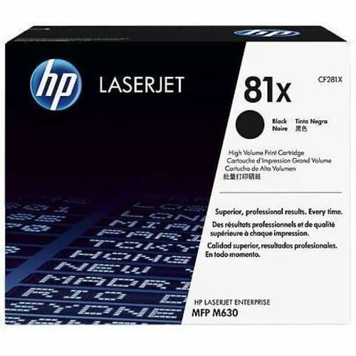 HP 81X Original High Yield Laser Toner Cartridge - Single Pack - Black - 1 Each