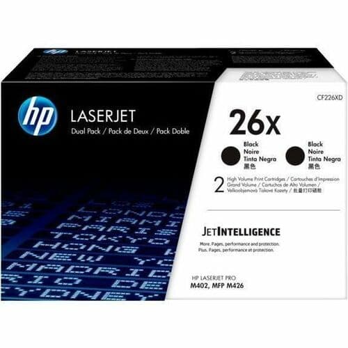 HP 26X Original High Yield Laser Toner Cartridge - Black - 1 Carton