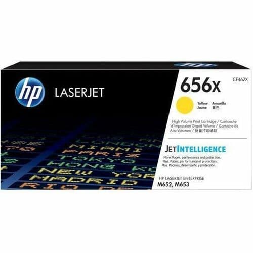 HP 656X Original High Yield Laser Toner Cartridge - Yellow - 1 Each