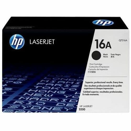 HP 16A Original Laser Toner Cartridge - Single Pack - Black - 1 Each