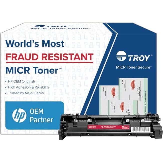 Troy Toner Secure Original MICR Standard Yield Laser Toner Cartridge CF226A - Black - 1 Each