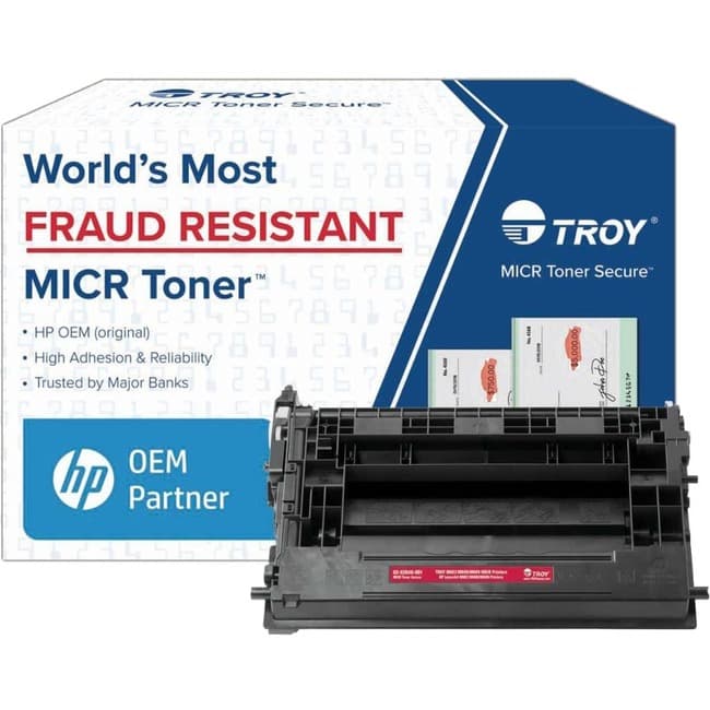 Troy Toner Secure Original MICR Laser Toner Cartridge CF237A - Black - 1 Each