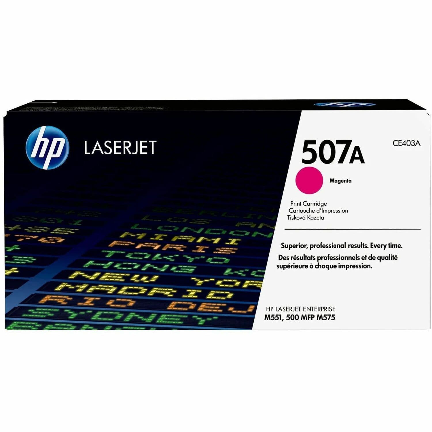 HP 507A Original Laser Toner Cartridge - Single Pack - Magenta - 1 Each