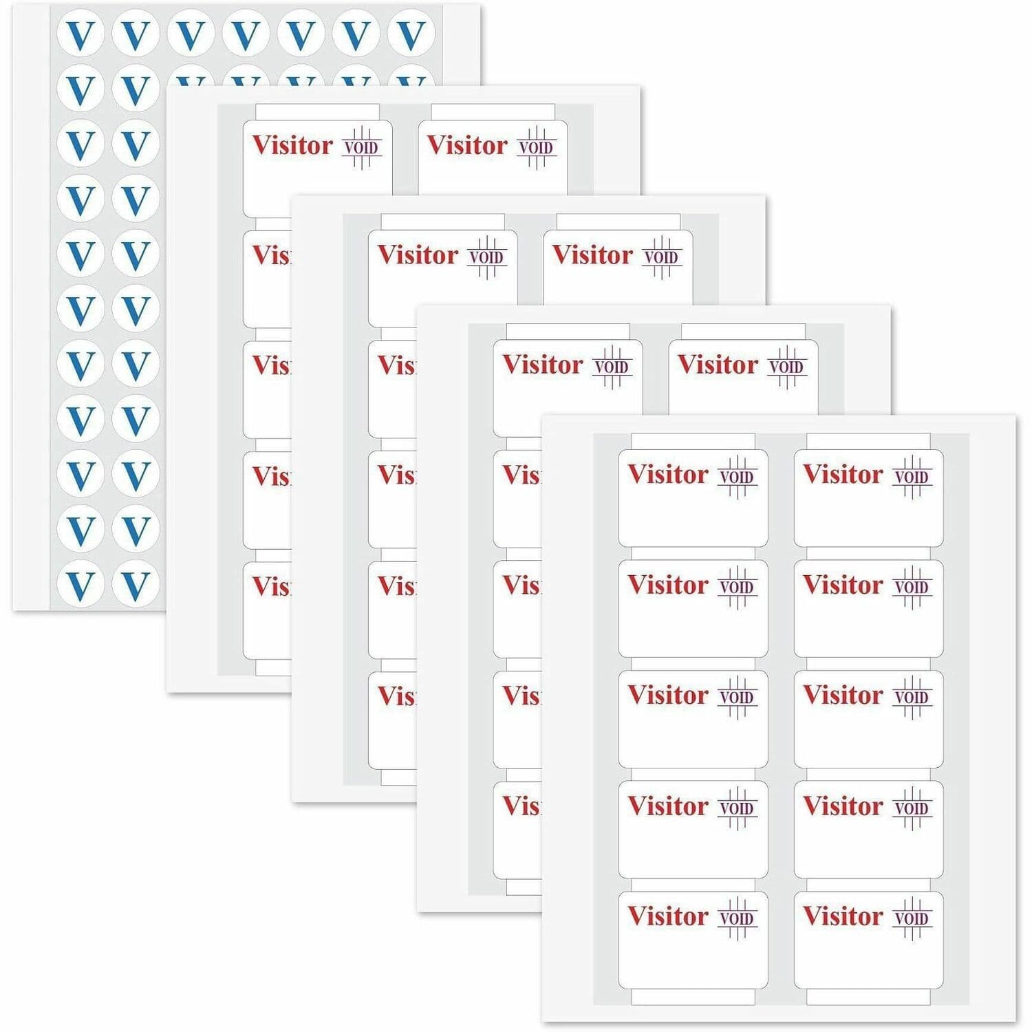 C-Line Time's Up! Peel & Stick Name Badges - 100 / Box