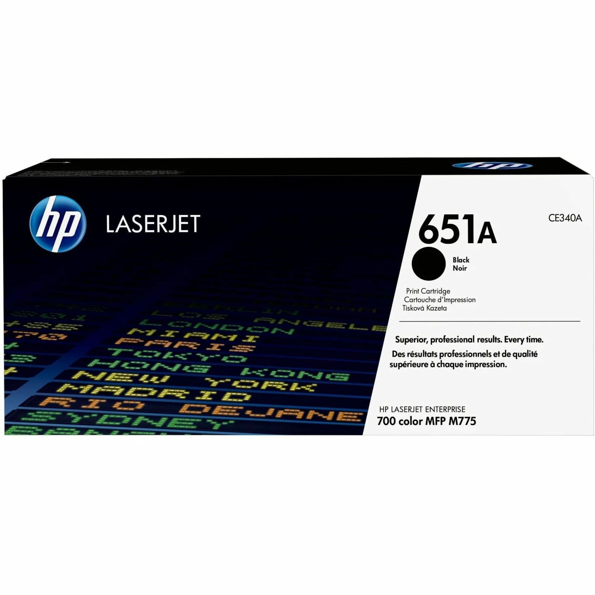HP 651A Original Laser Toner Cartridge - Single Pack - Black - 1 Each