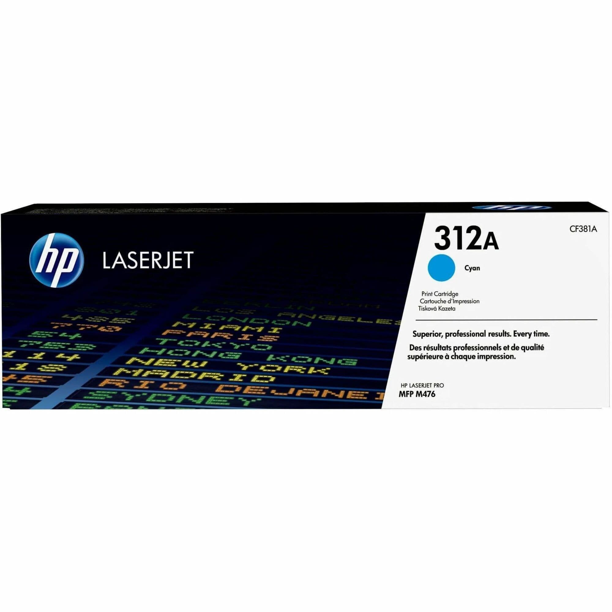 HP 312A Original Laser Toner Cartridge - Single Pack - Cyan - 1 Each