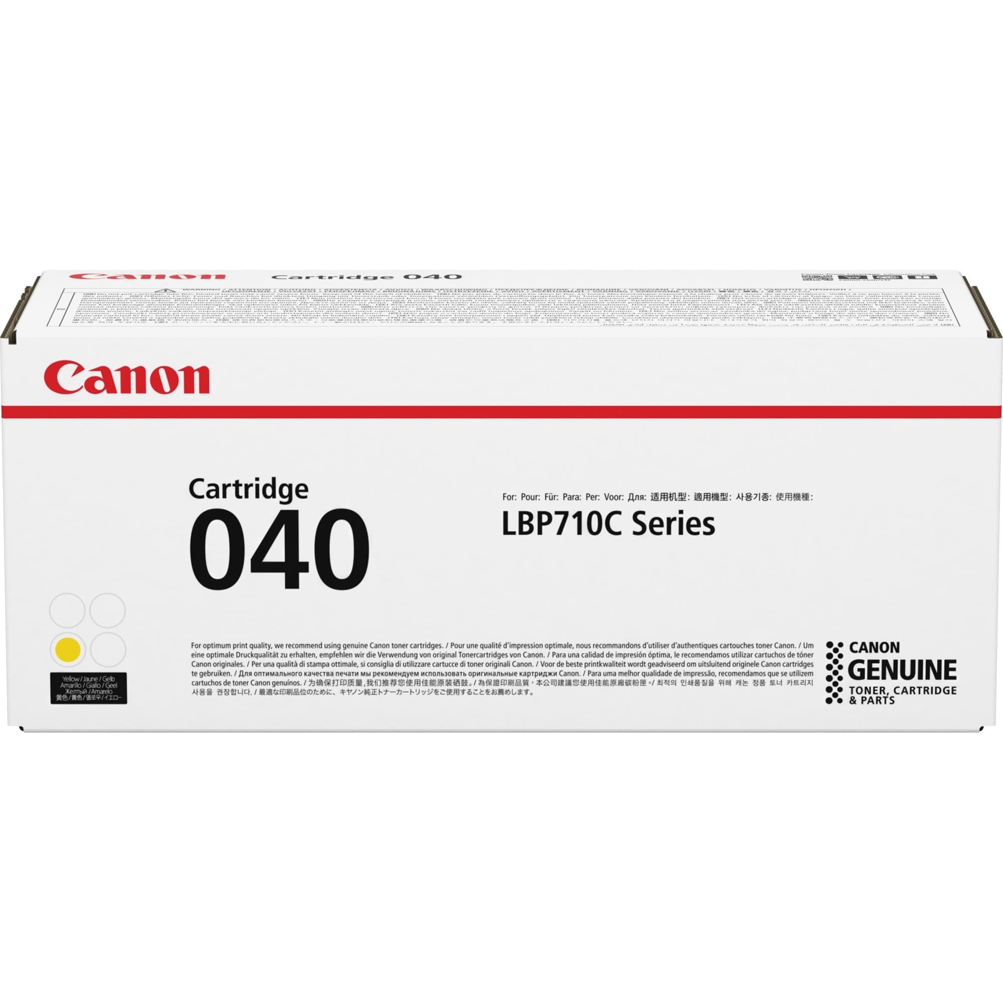 Canon Original Laser Toner Cartridge - Yellow - 1 Each