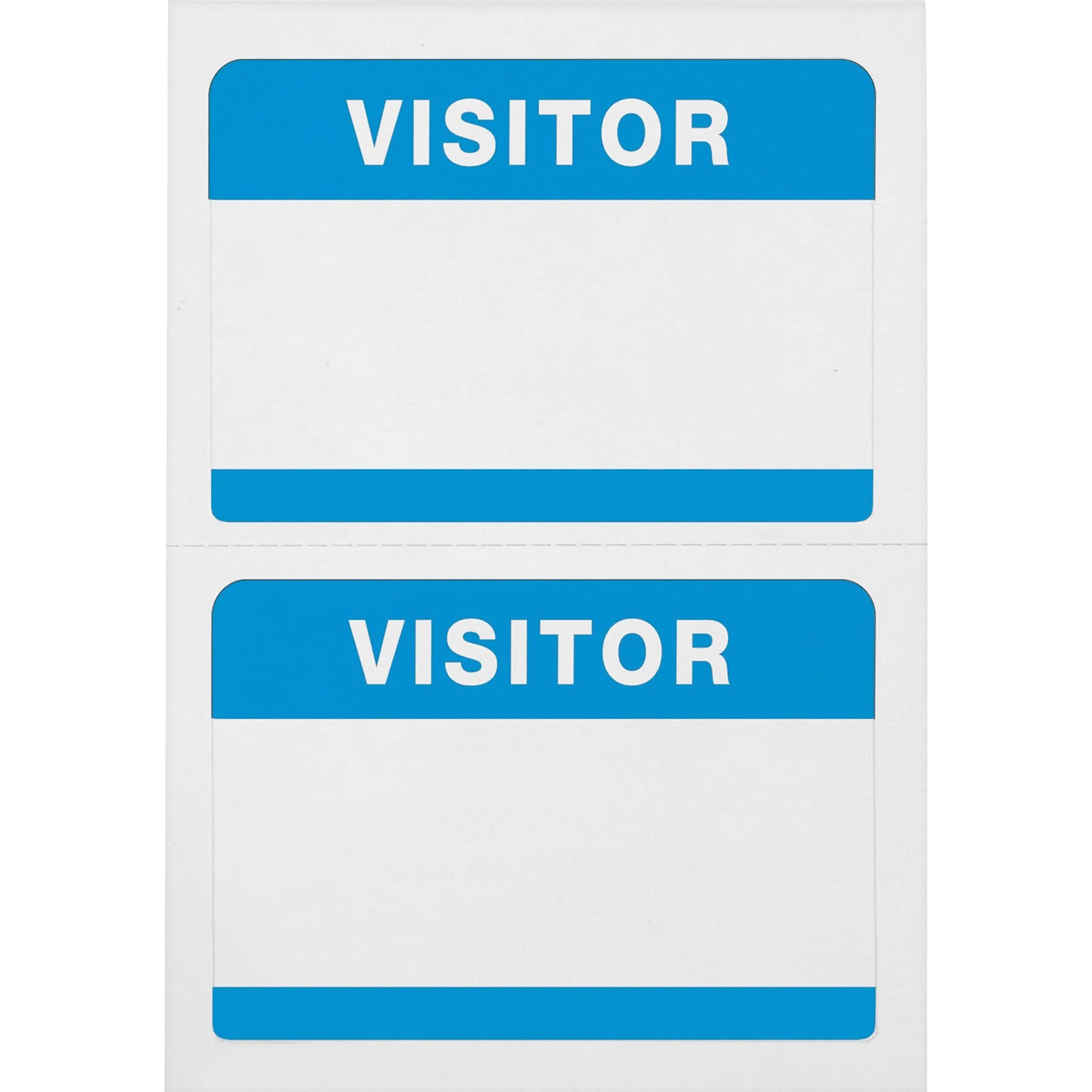 Advantus Self-Adhesive Visitor Badges - 100 / Pack