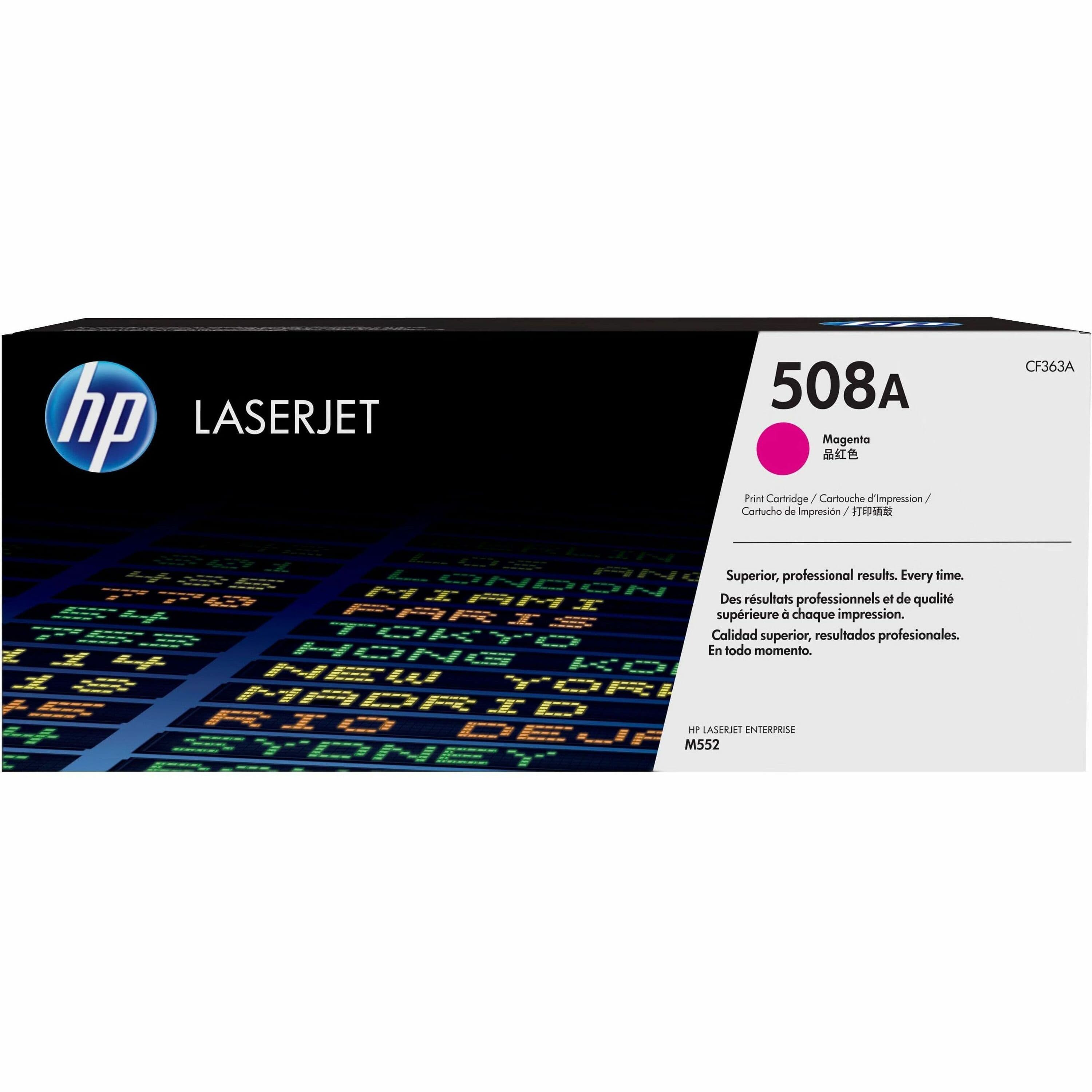 HP 508A Original Laser Toner Cartridge - Single Pack - Magenta - 1 Each