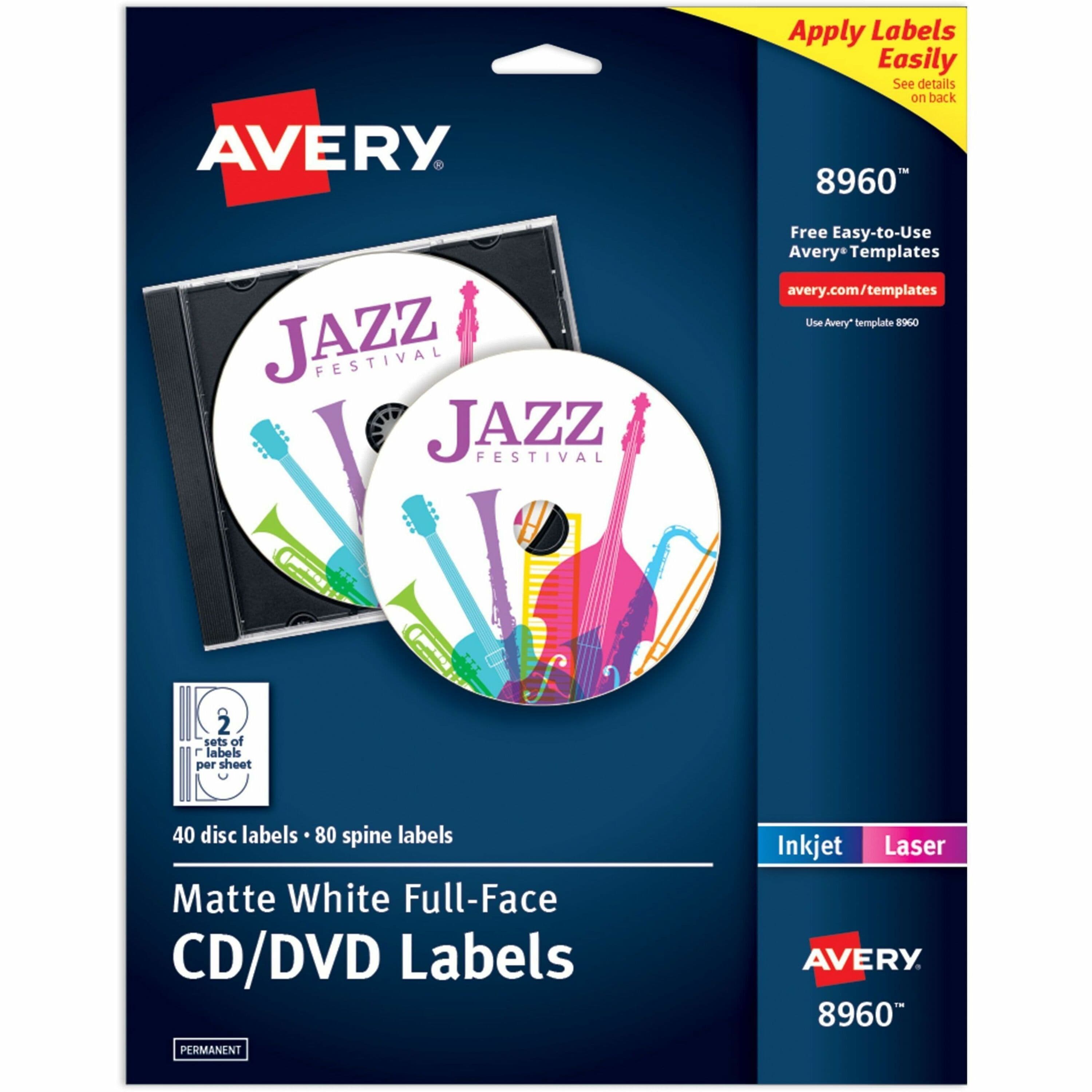Avery® Optical Disc Label - 40 / Pack