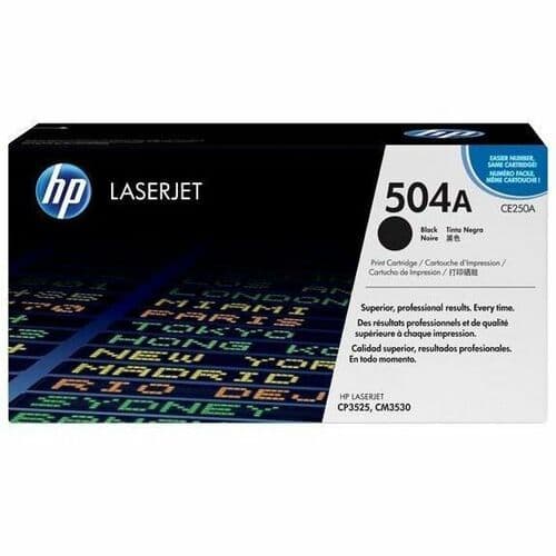 HP 504A Original Laser Toner Cartridge - Single Pack - Black - 1 Each