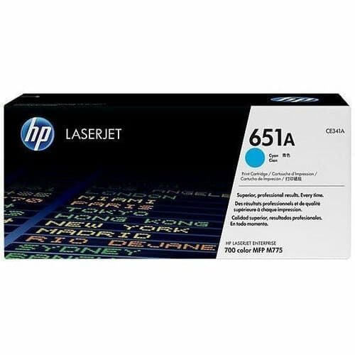 HP 651A Original Laser Toner Cartridge - Single Pack - Cyan - 1 Each